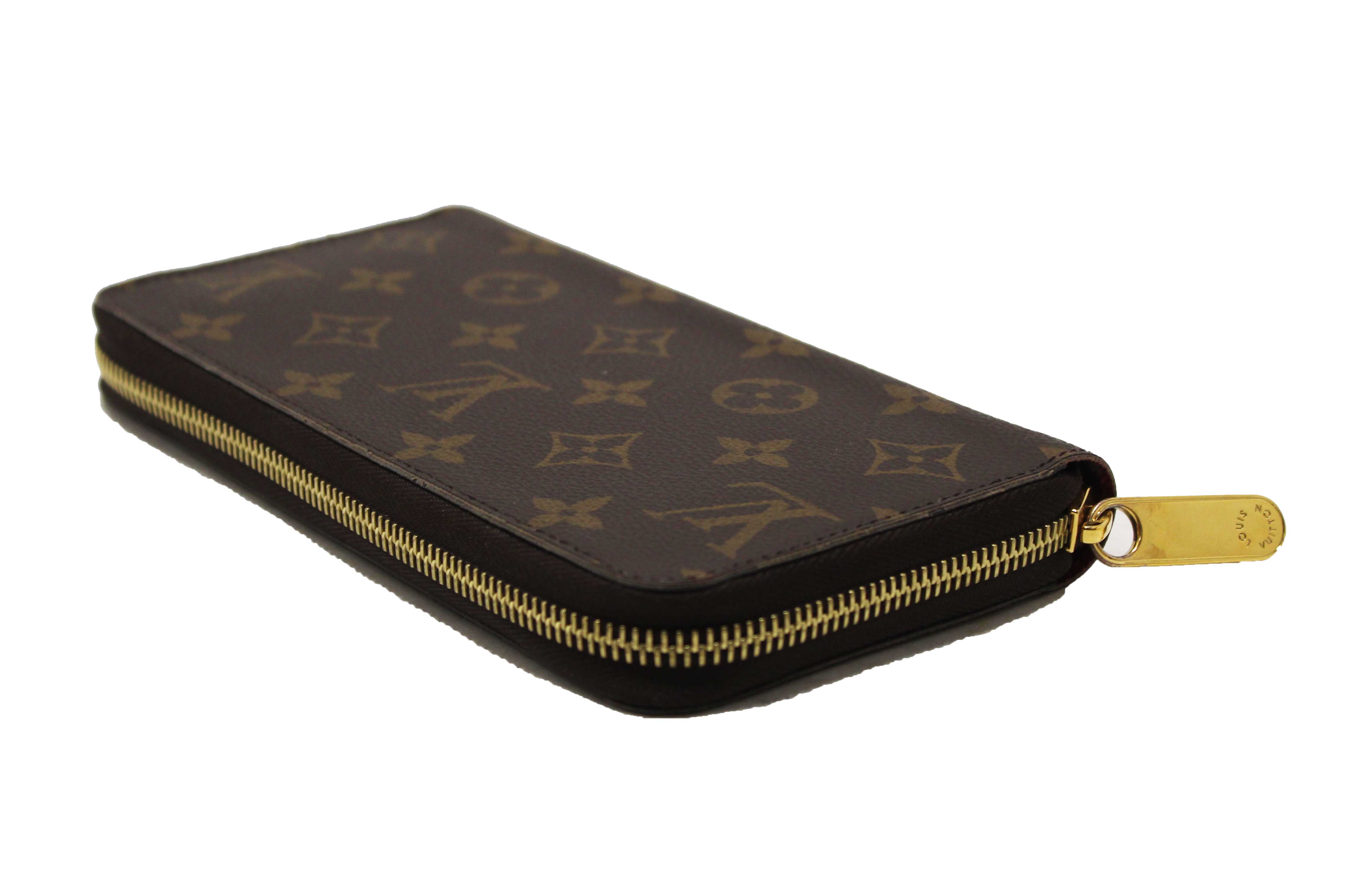 Authentic Louis Vuitton Classic Monogram Canvas Zippy Wallet