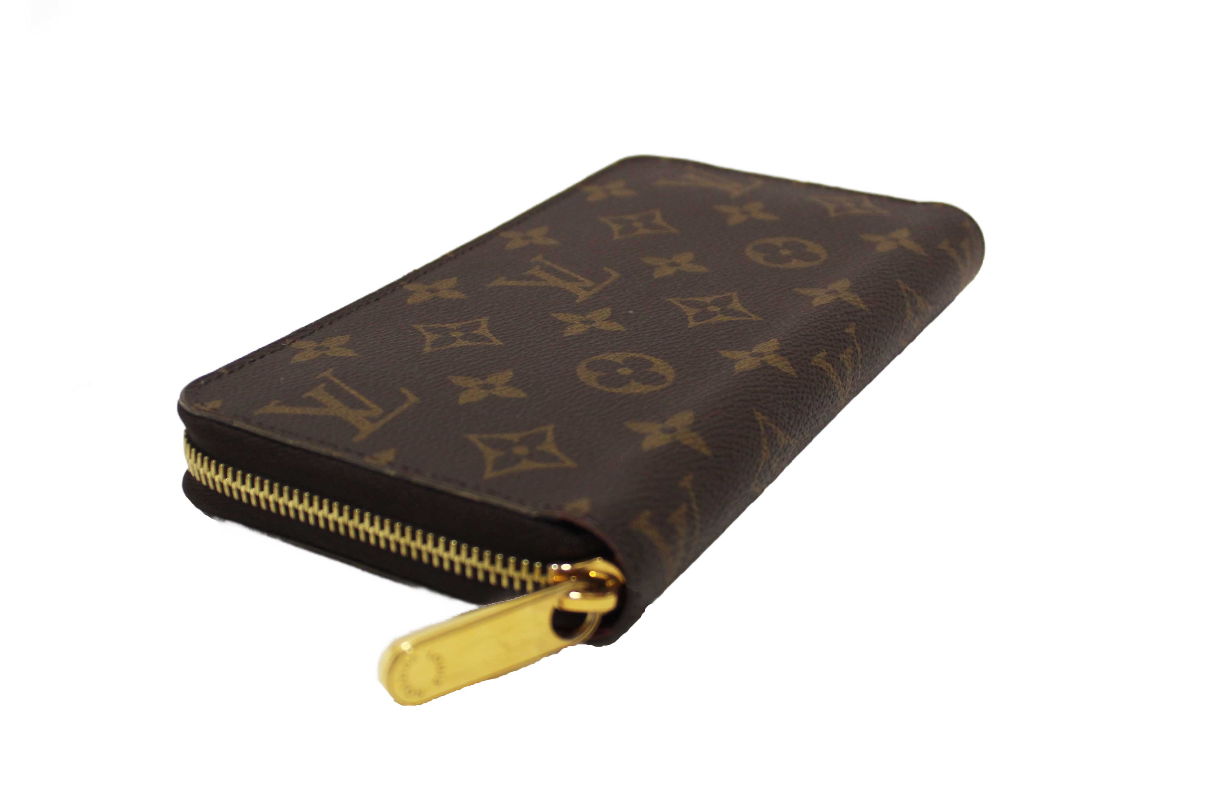Authentic Louis Vuitton Classic Monogram Canvas Zippy Wallet