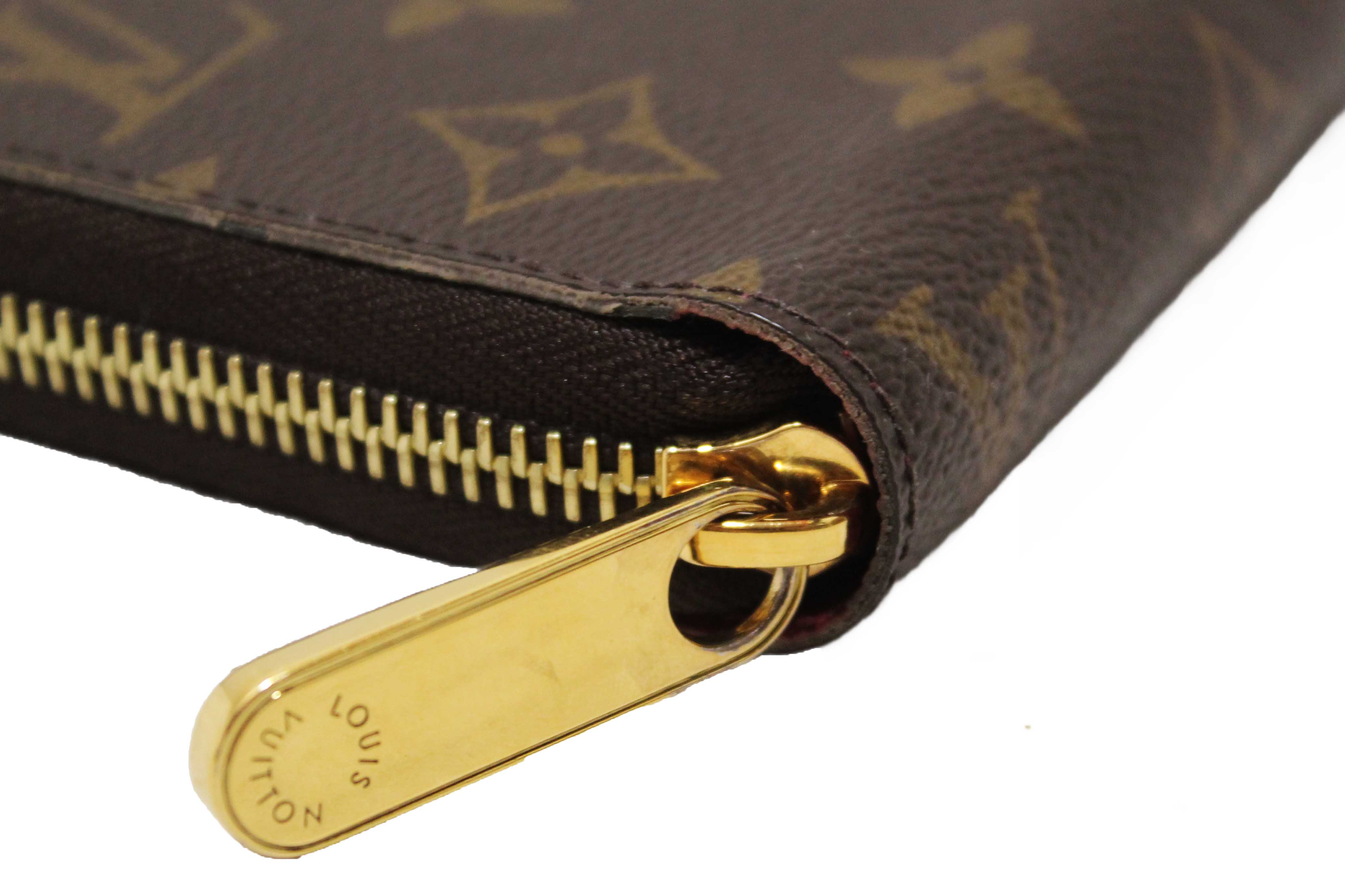 Authentic Louis Vuitton Classic Monogram Canvas Zippy Wallet