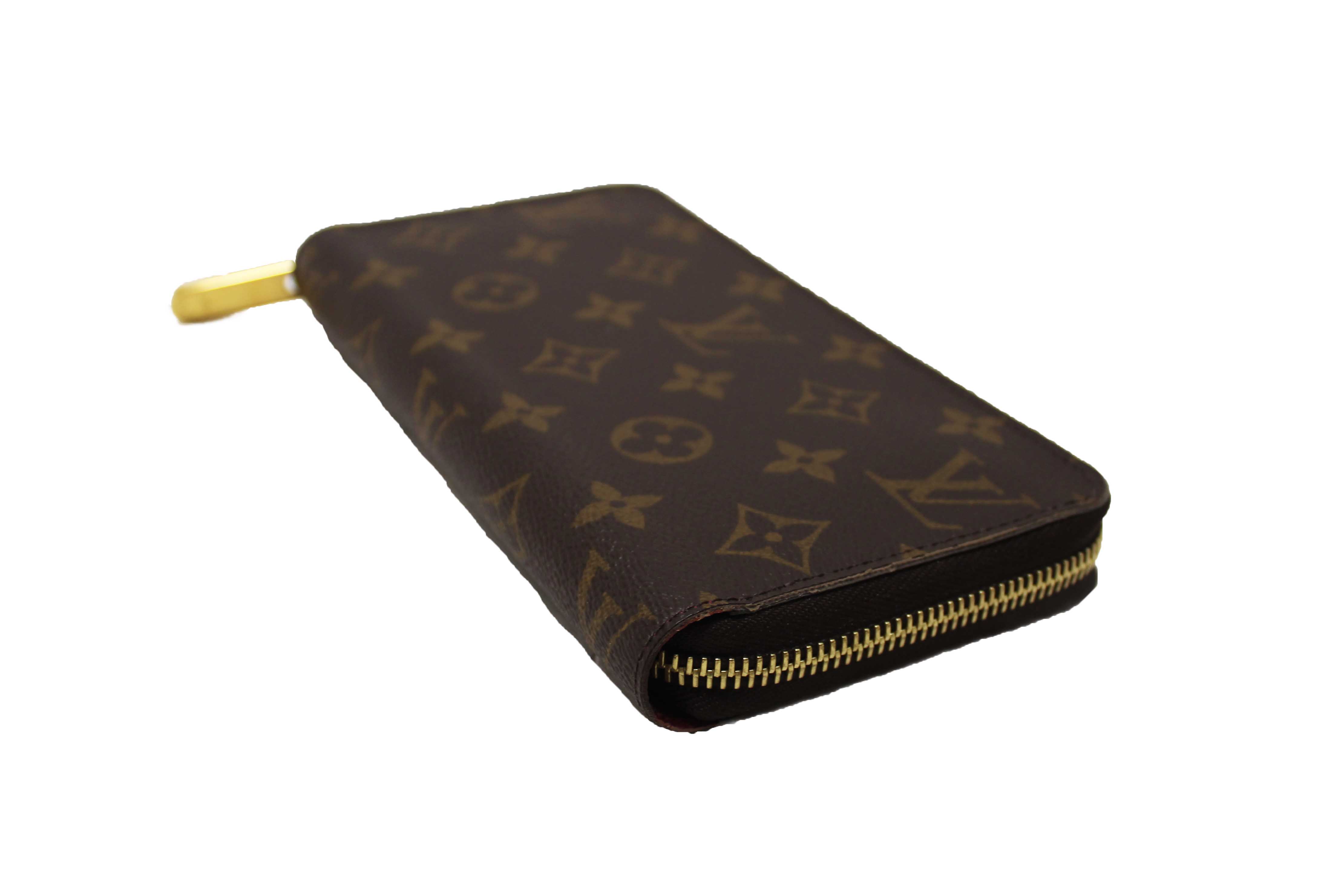 Authentic Louis Vuitton Classic Monogram Canvas Zippy Wallet