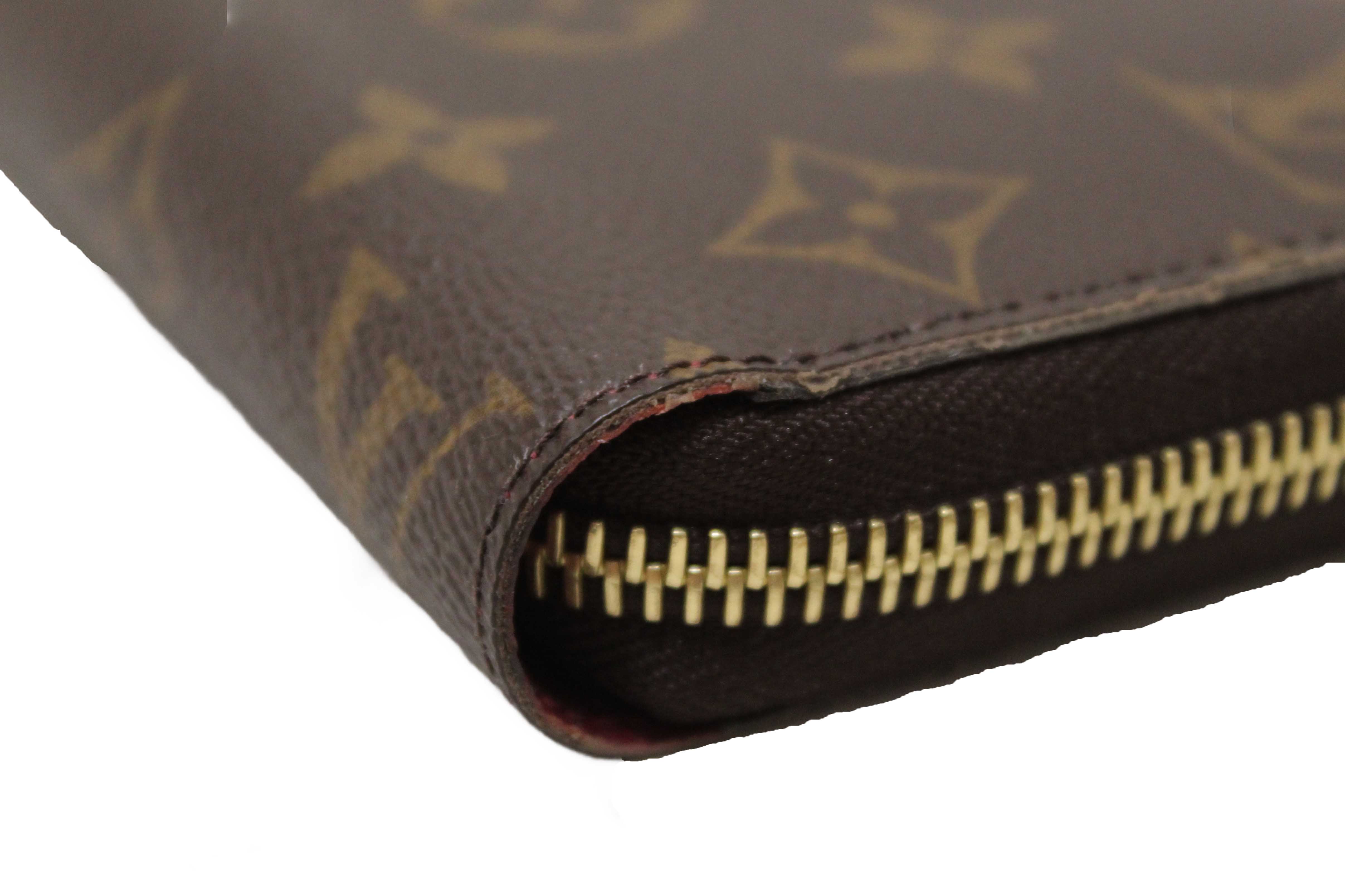 Authentic Louis Vuitton Classic Monogram Canvas Zippy Wallet