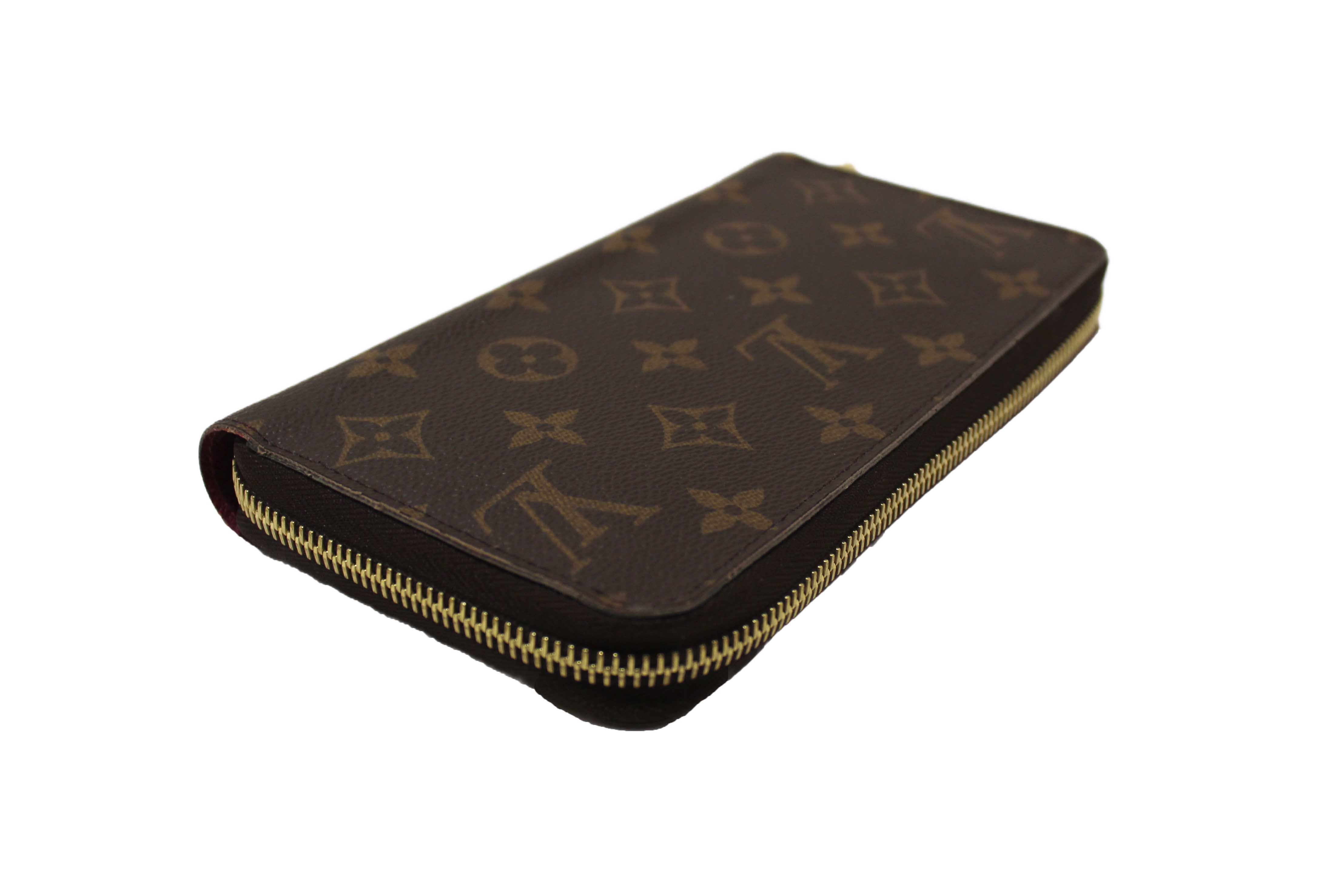 Authentic Louis Vuitton Classic Monogram Canvas Zippy Wallet