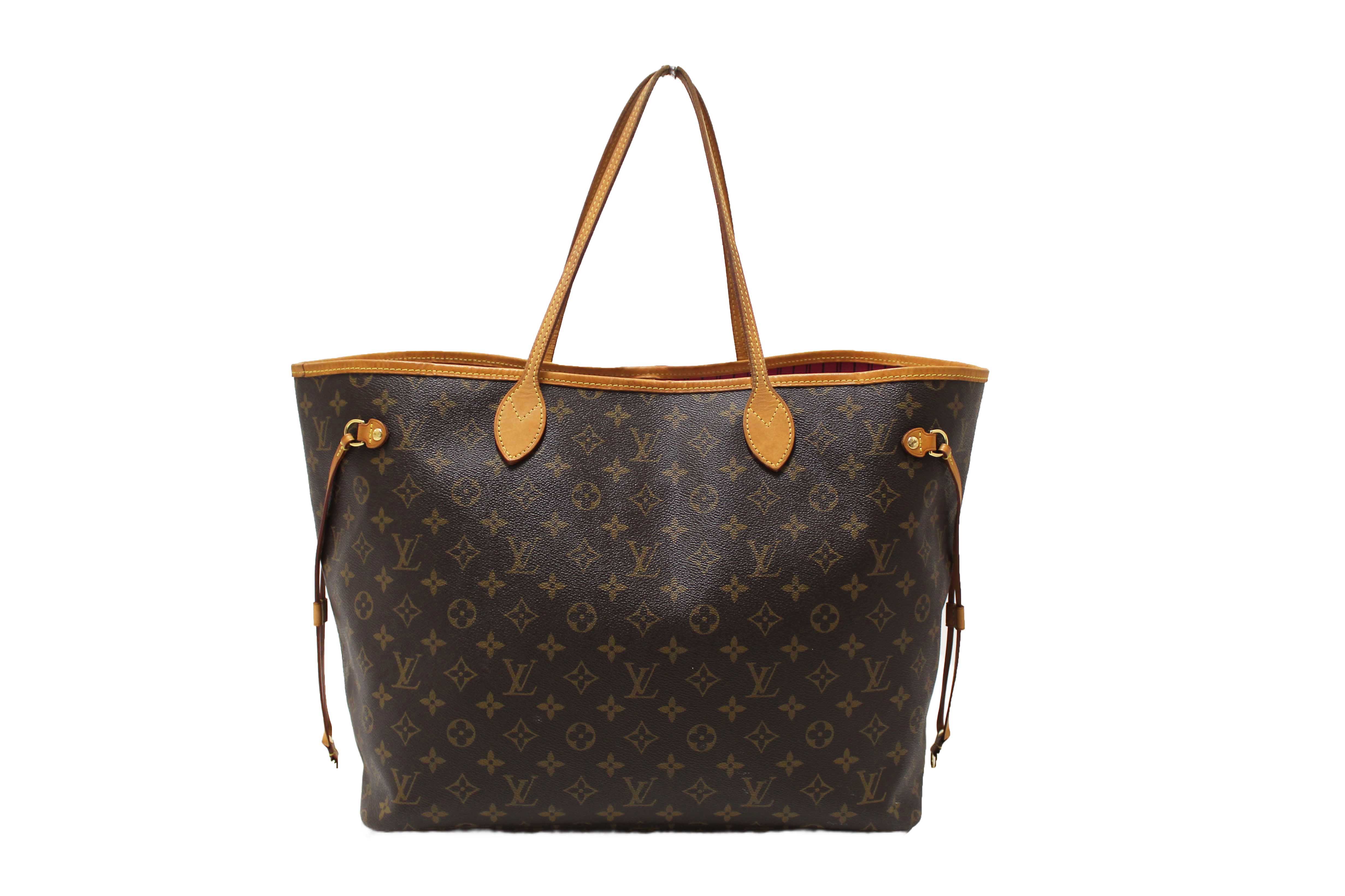 Authentic Louis Vuitton Classic Monogram Neverfull GM Tote Shoulder Bag