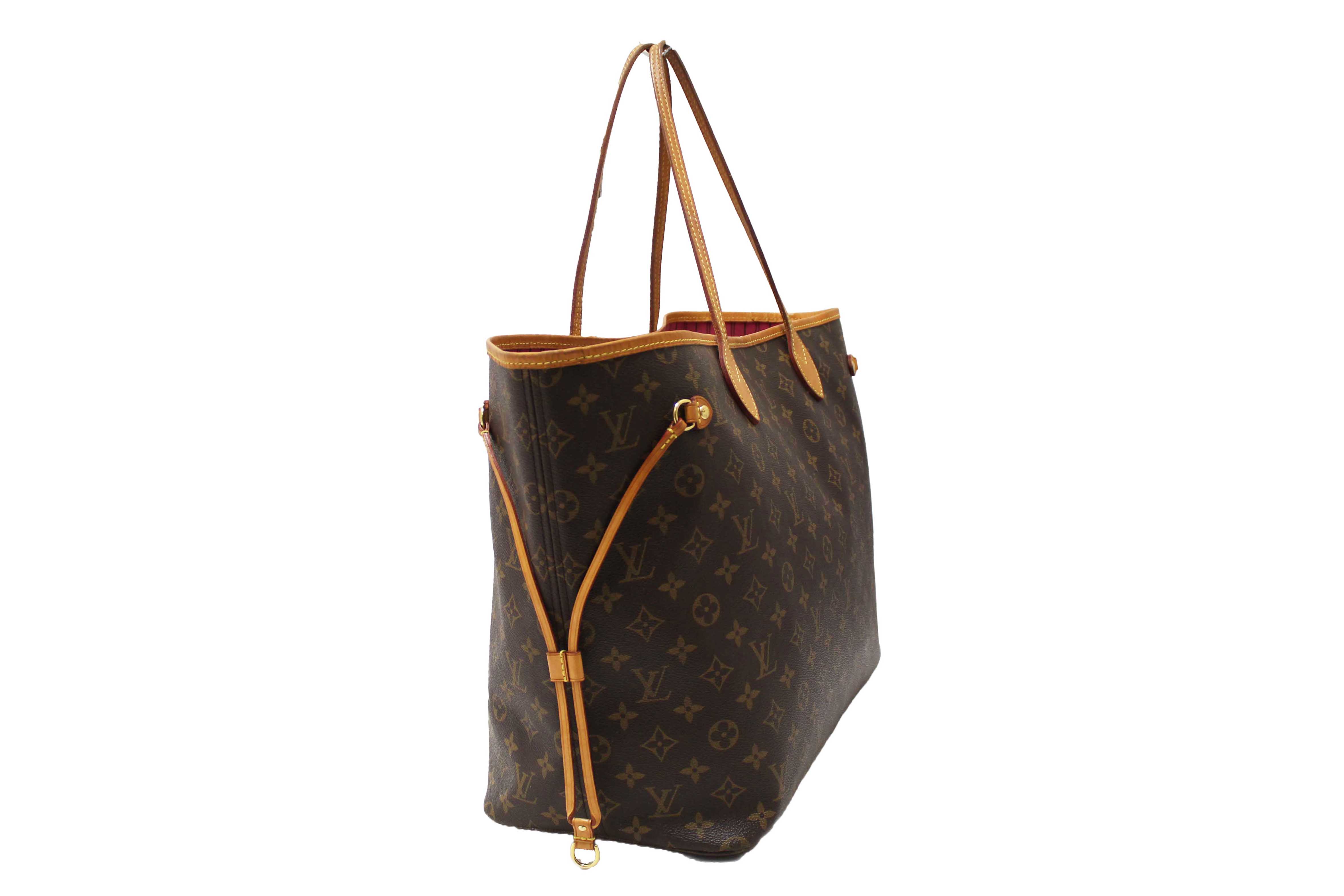 Authentic Louis Vuitton Classic Monogram Neverfull GM Tote Shoulder Bag