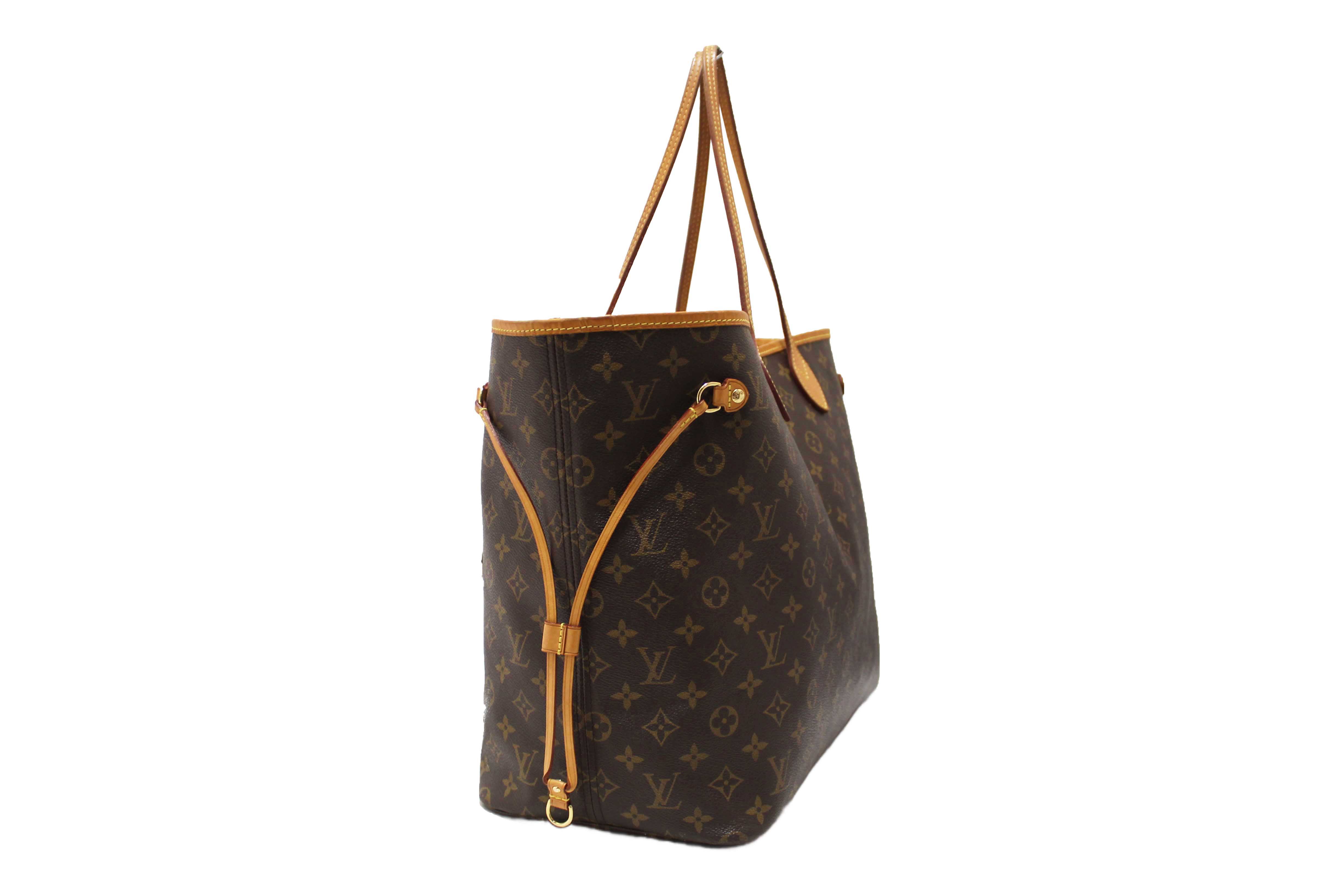 Authentic Louis Vuitton Classic Monogram Neverfull GM Tote Shoulder Bag
