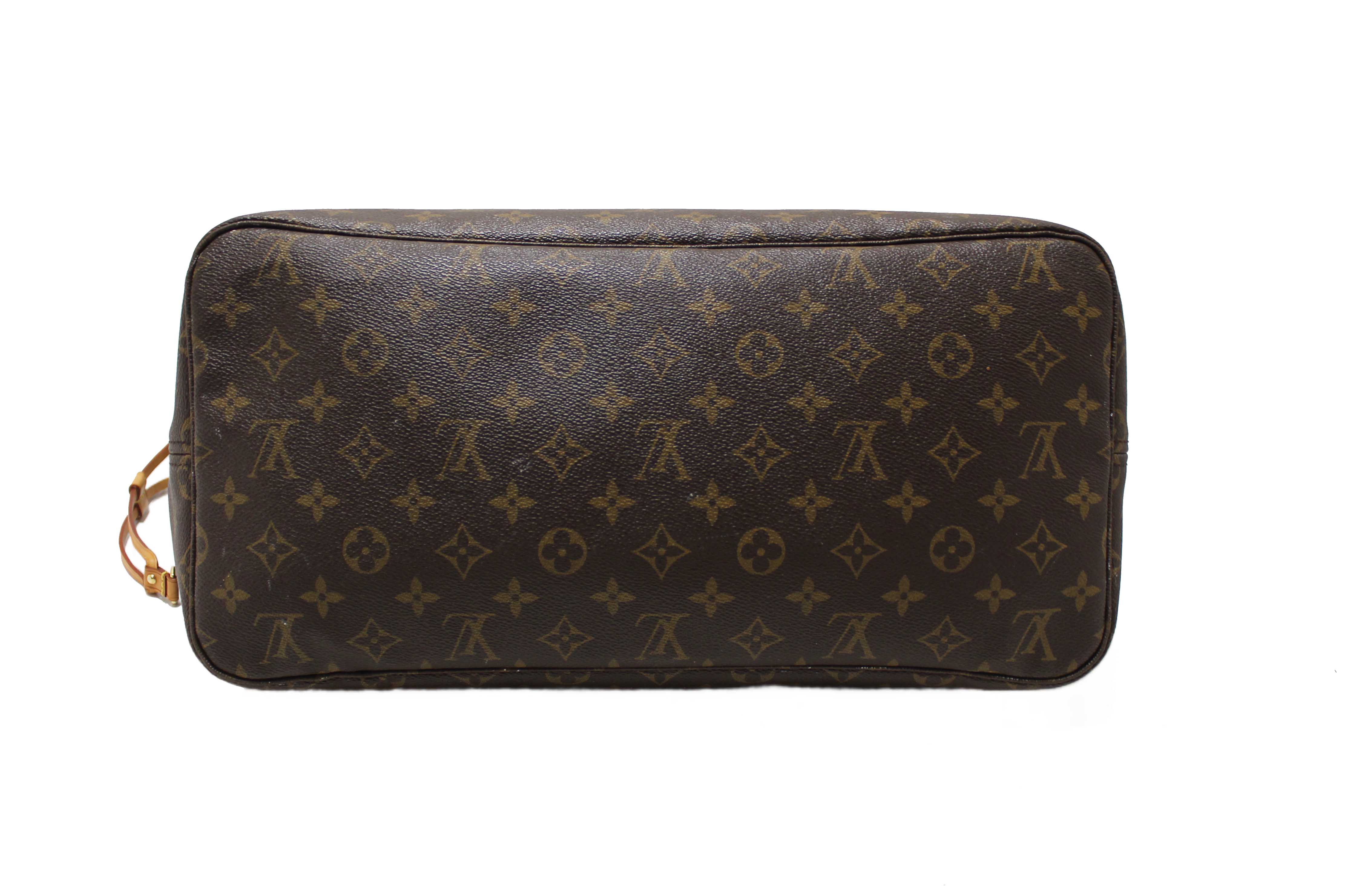 Authentic Louis Vuitton Classic Monogram Neverfull GM Tote Shoulder Bag