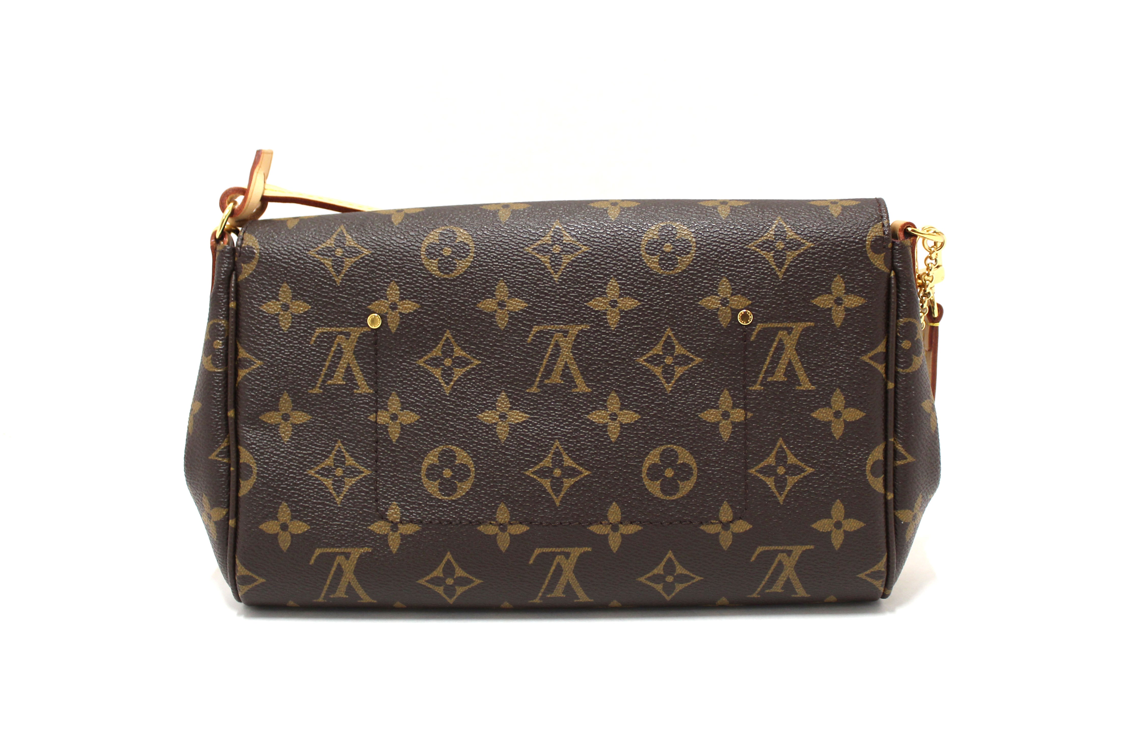 Authentic Louis Vuitton Classic Monogram Favorite MM Crossbody Messenger Bag