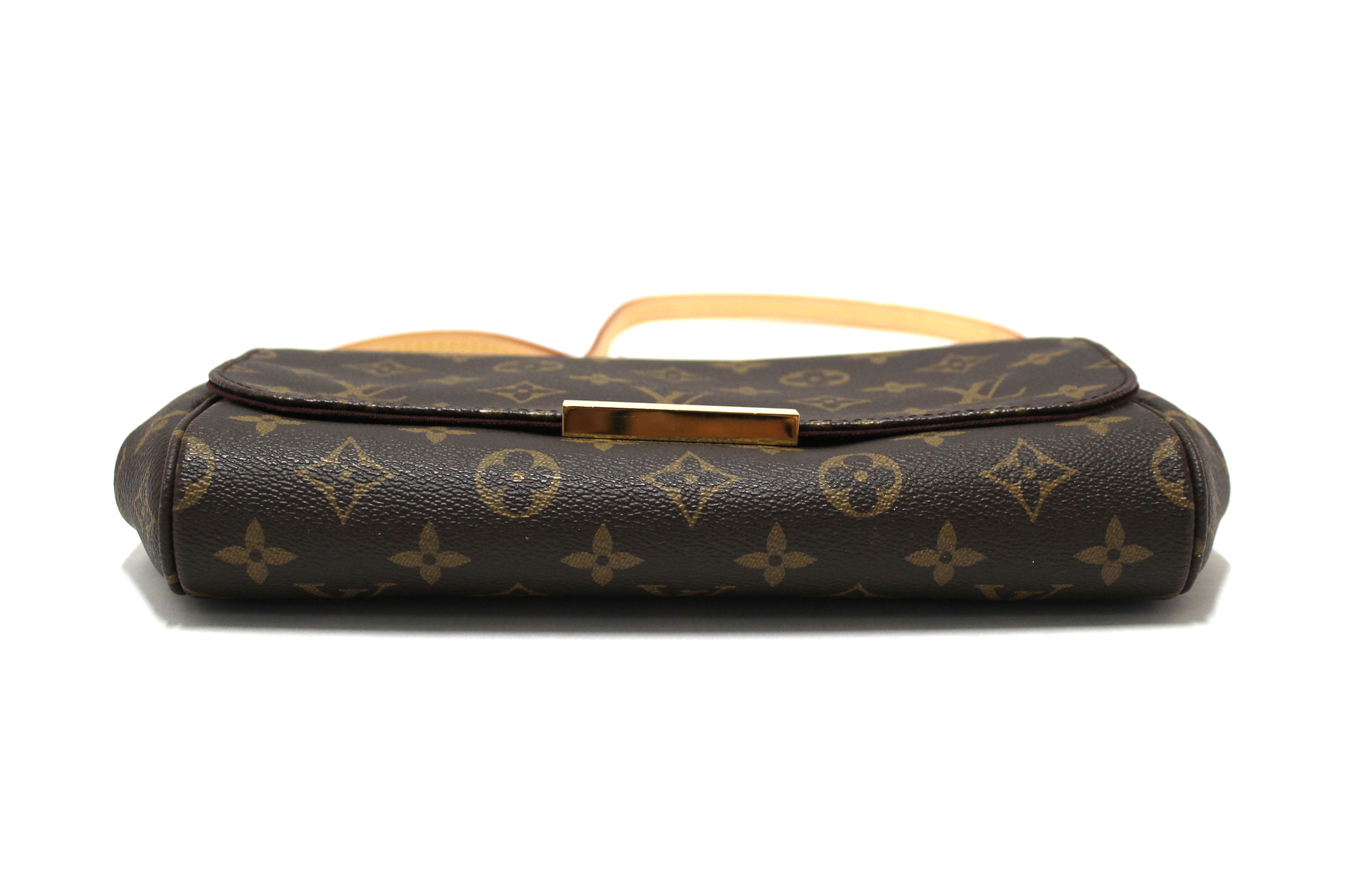 Authentic Louis Vuitton Classic Monogram Favorite MM Crossbody Messenger Bag