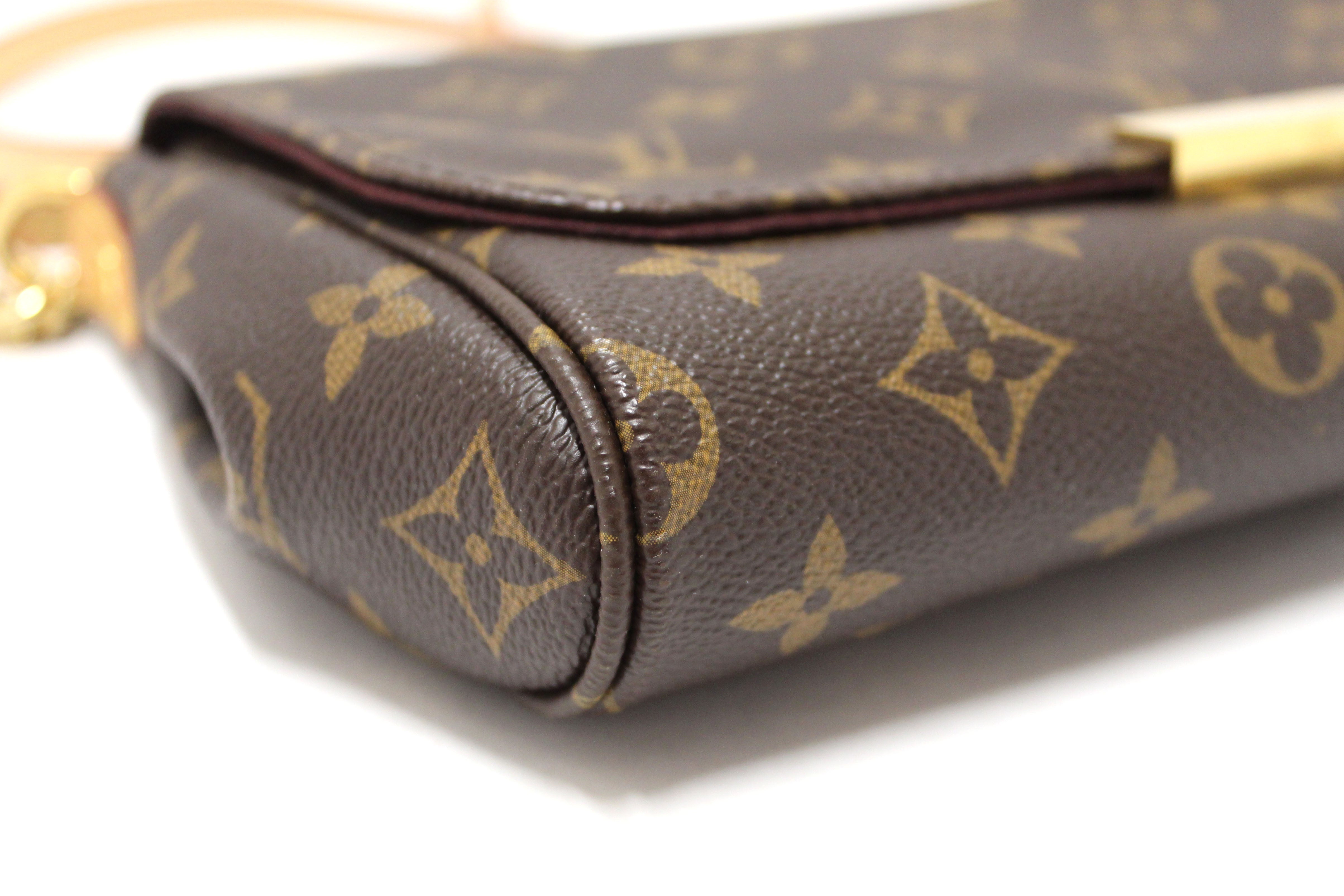 Authentic Louis Vuitton Classic Monogram Favorite MM Crossbody Messenger Bag