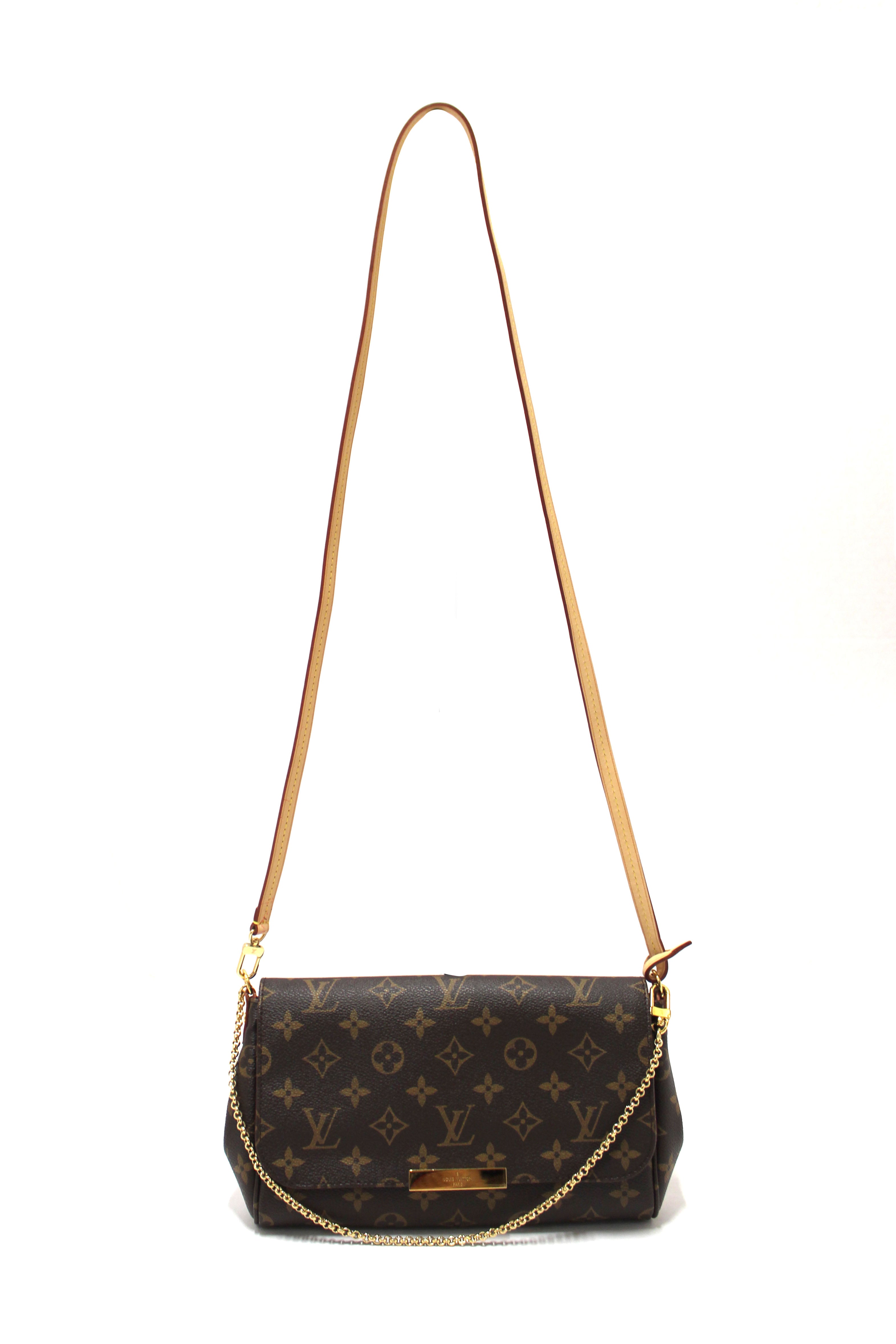 Authentic Louis Vuitton Classic Monogram Favorite MM Crossbody Messenger Bag