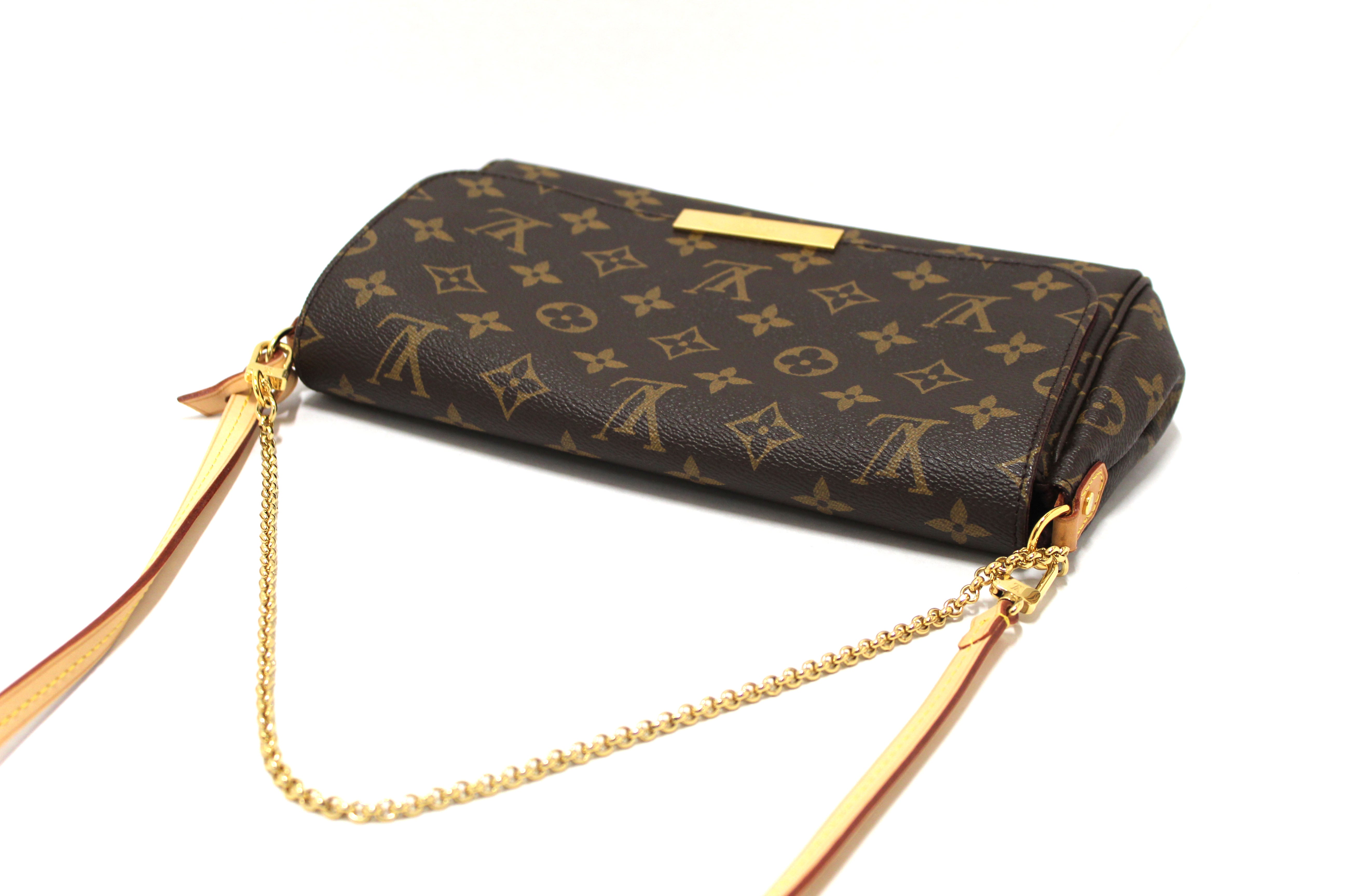 Authentic Louis Vuitton Classic Monogram Favorite MM Crossbody Messenger Bag