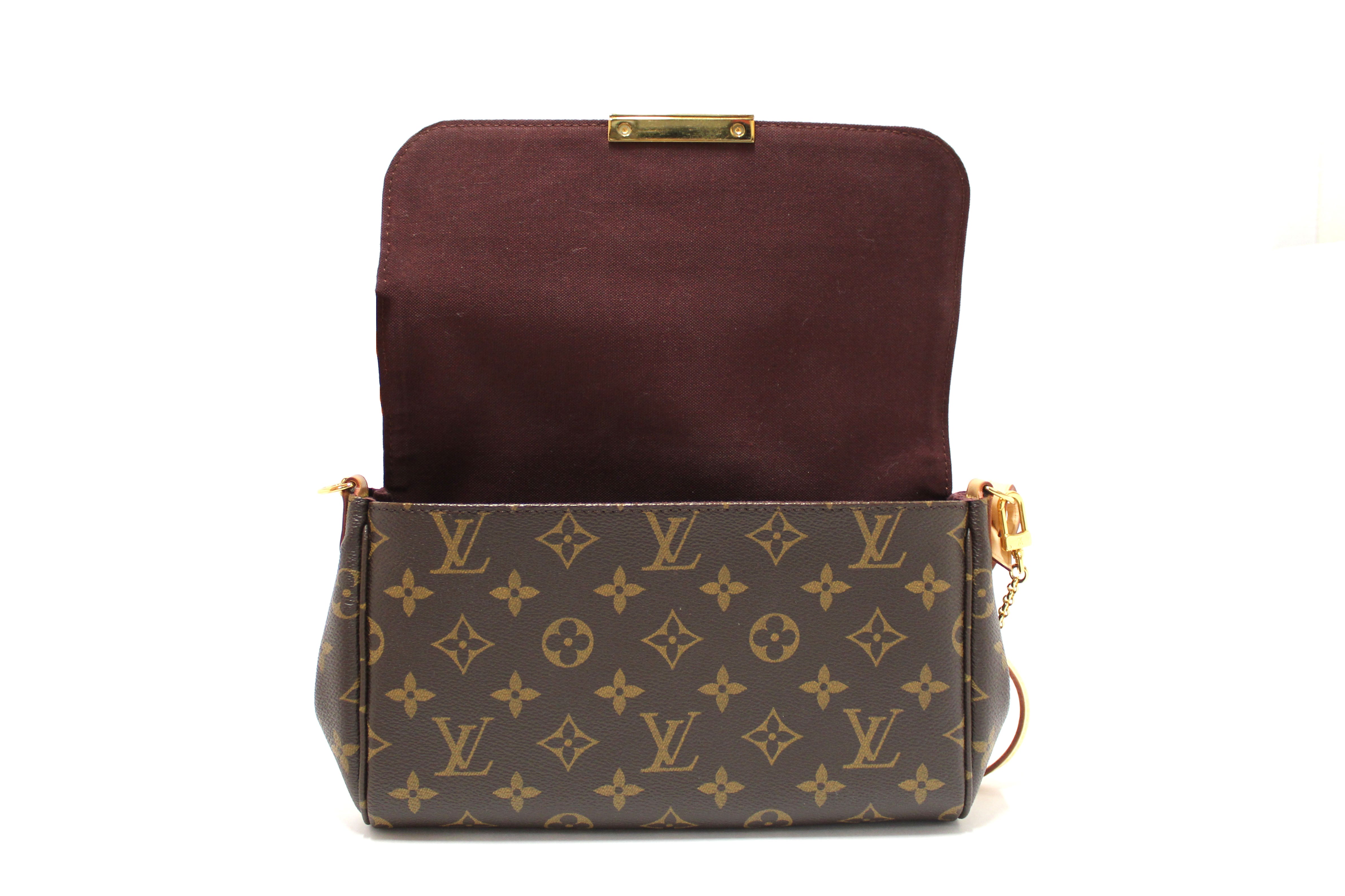 Authentic Louis Vuitton Classic Monogram Favorite MM Crossbody Messenger Bag