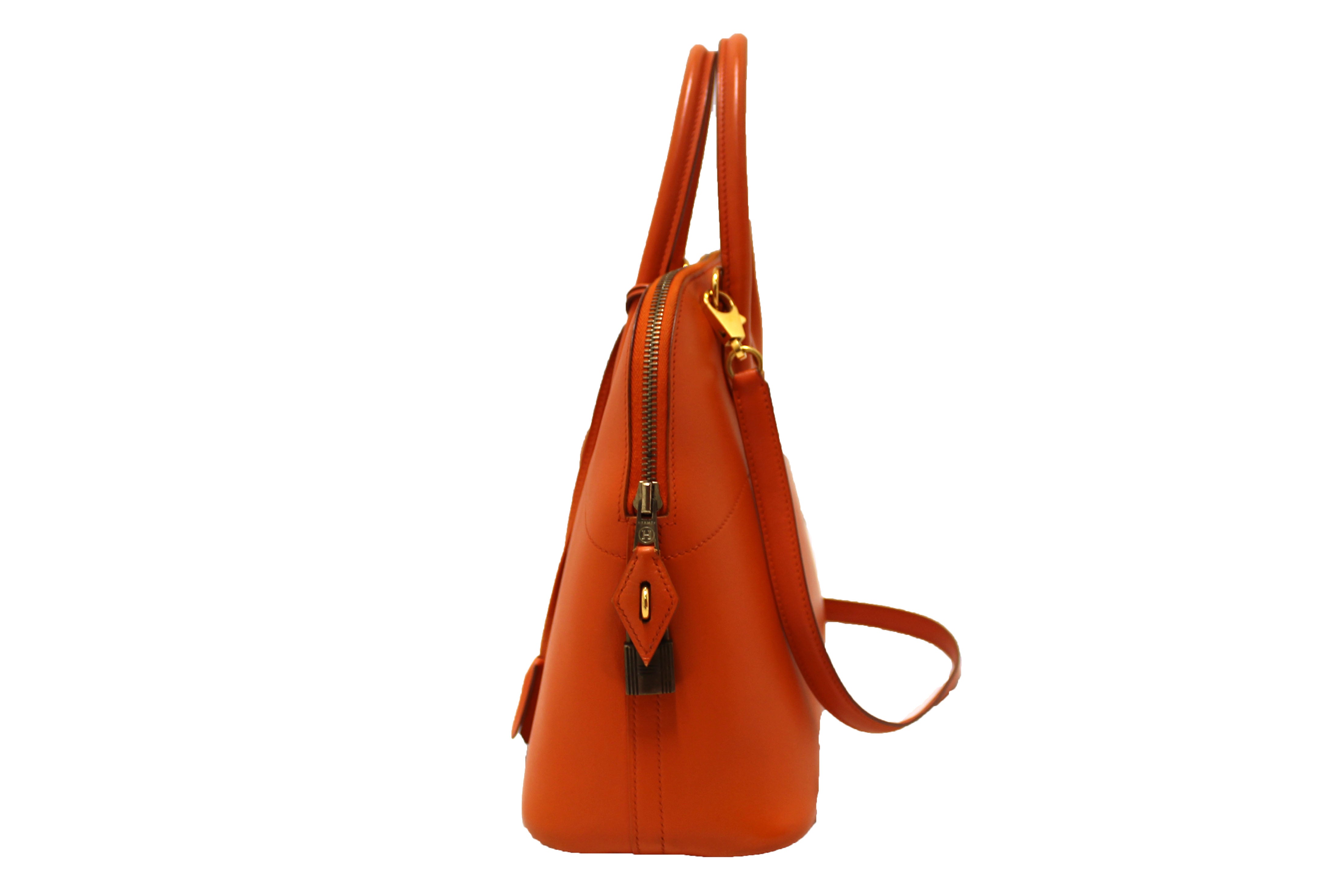 Hermes Bolide 31 Bicolor Box Handbag Bag