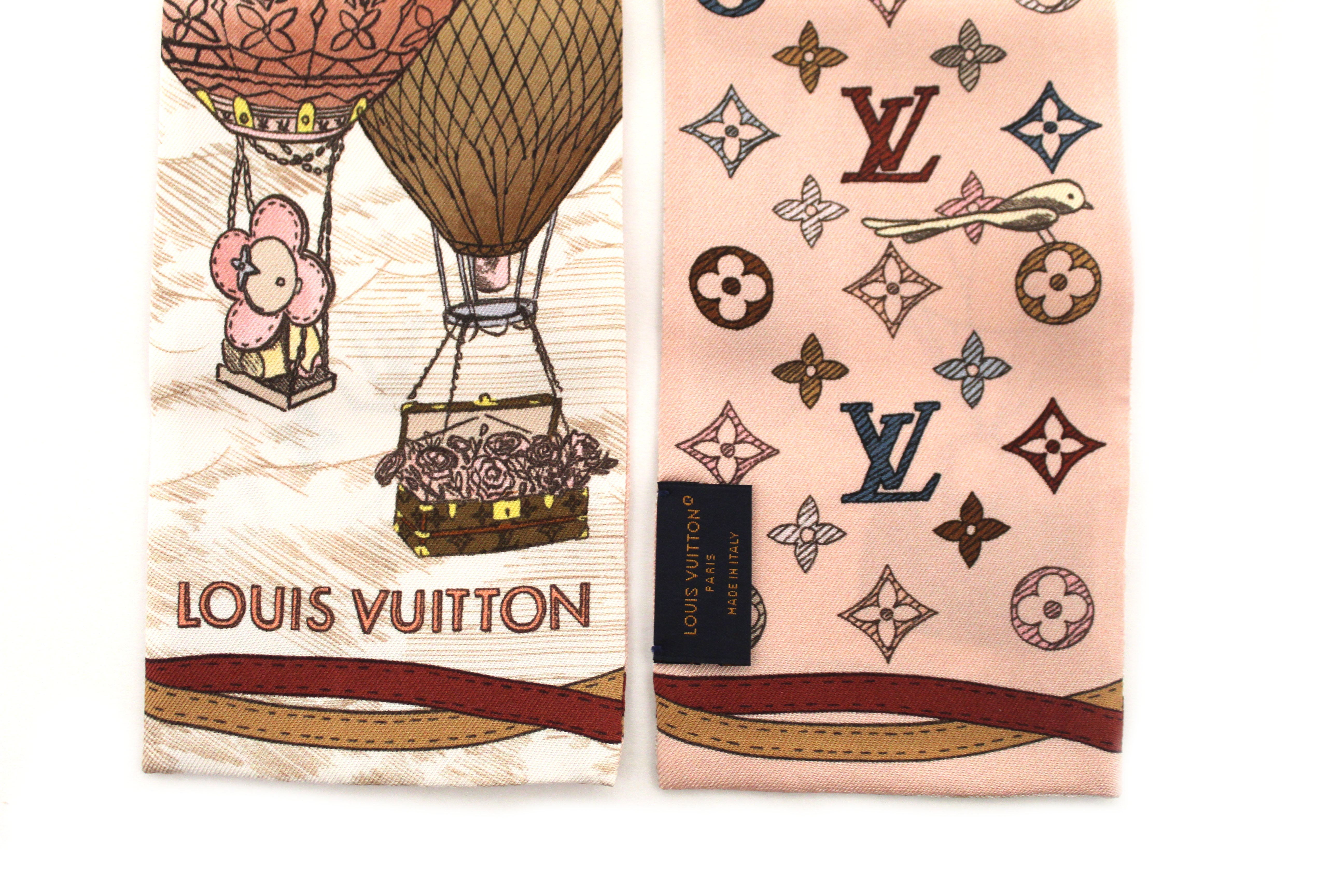 LOUIS VUITTON Silk Monogram Up And Away Bandeau Light Pink 1307457