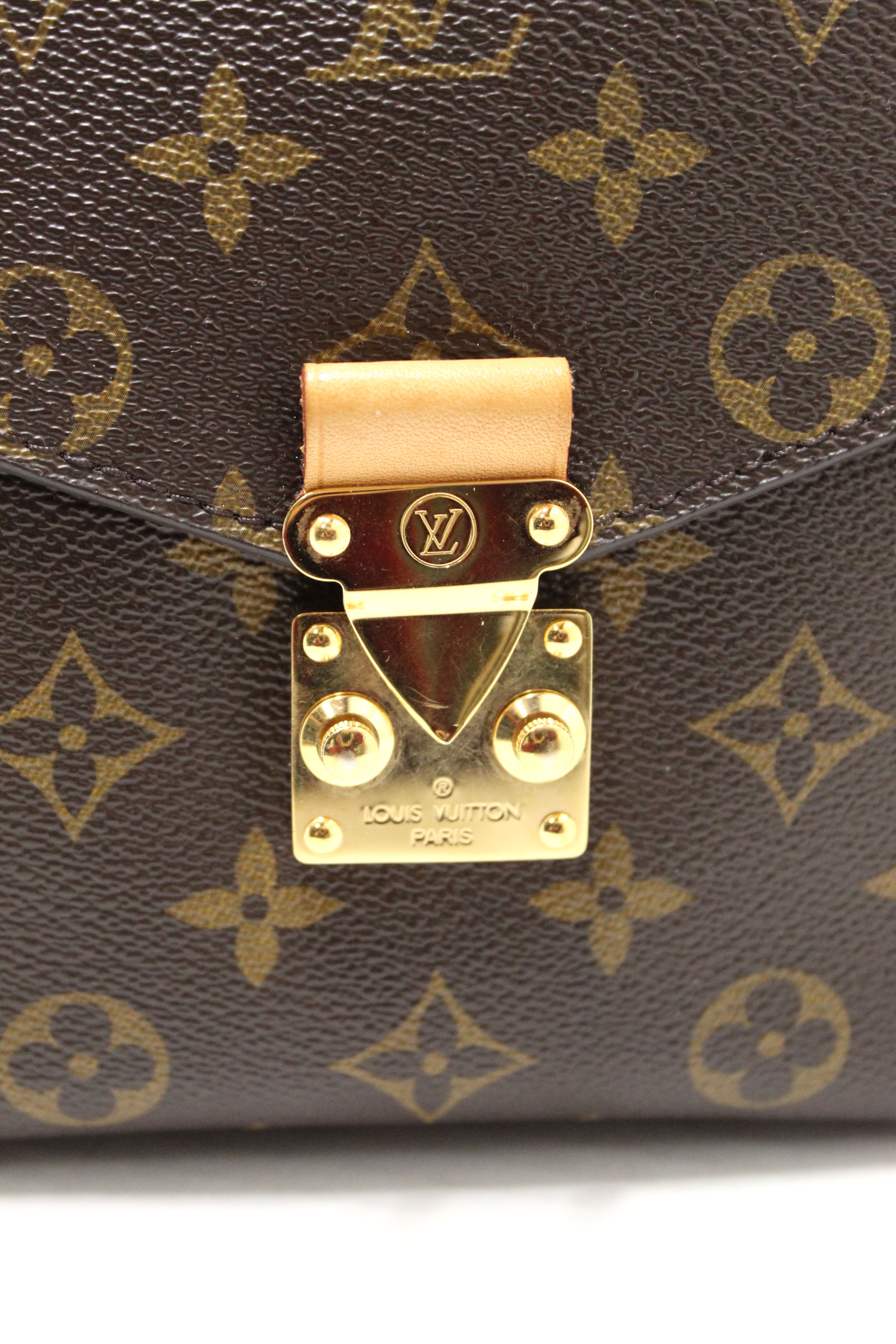 Authentic Louis Vuitton Monogram Pochette Metis Messenger Crossbody Bag