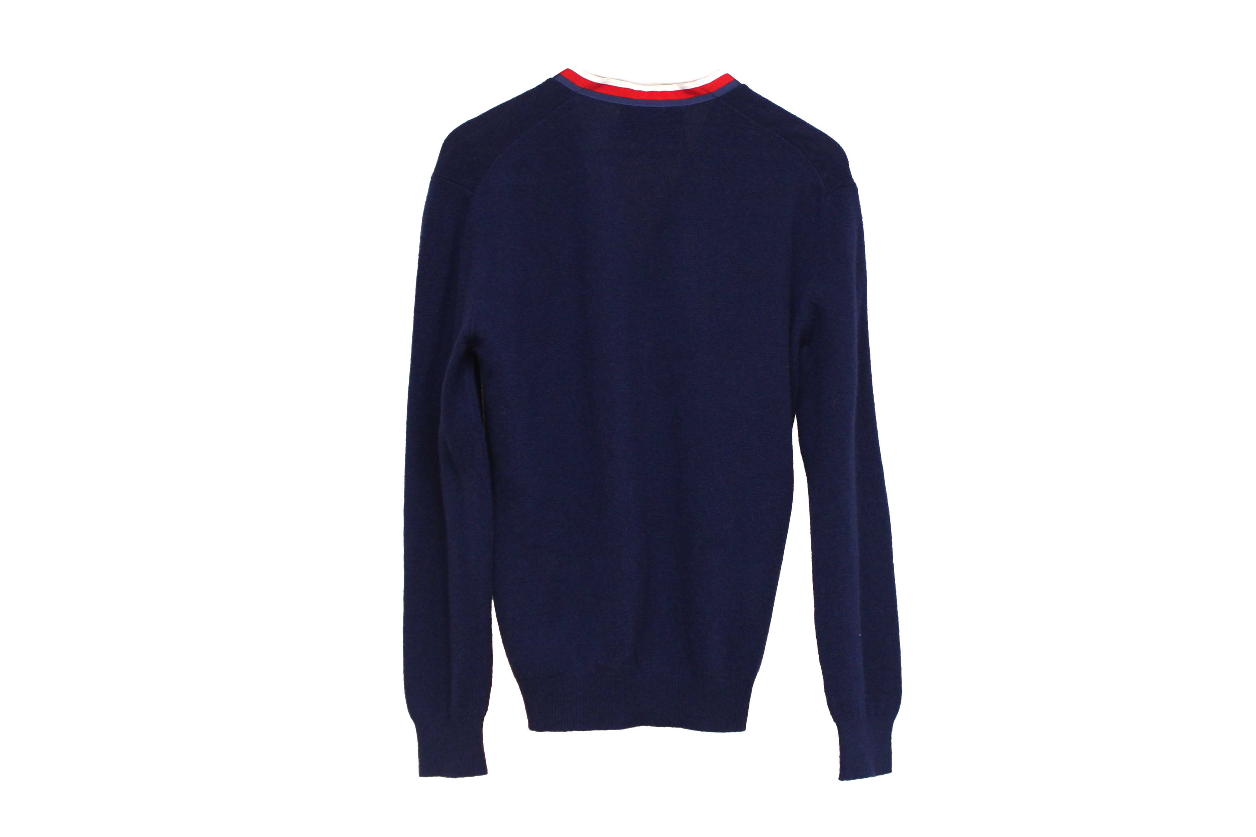 Authentic NEW Gucci Navy Cashmere Cardigan Size M