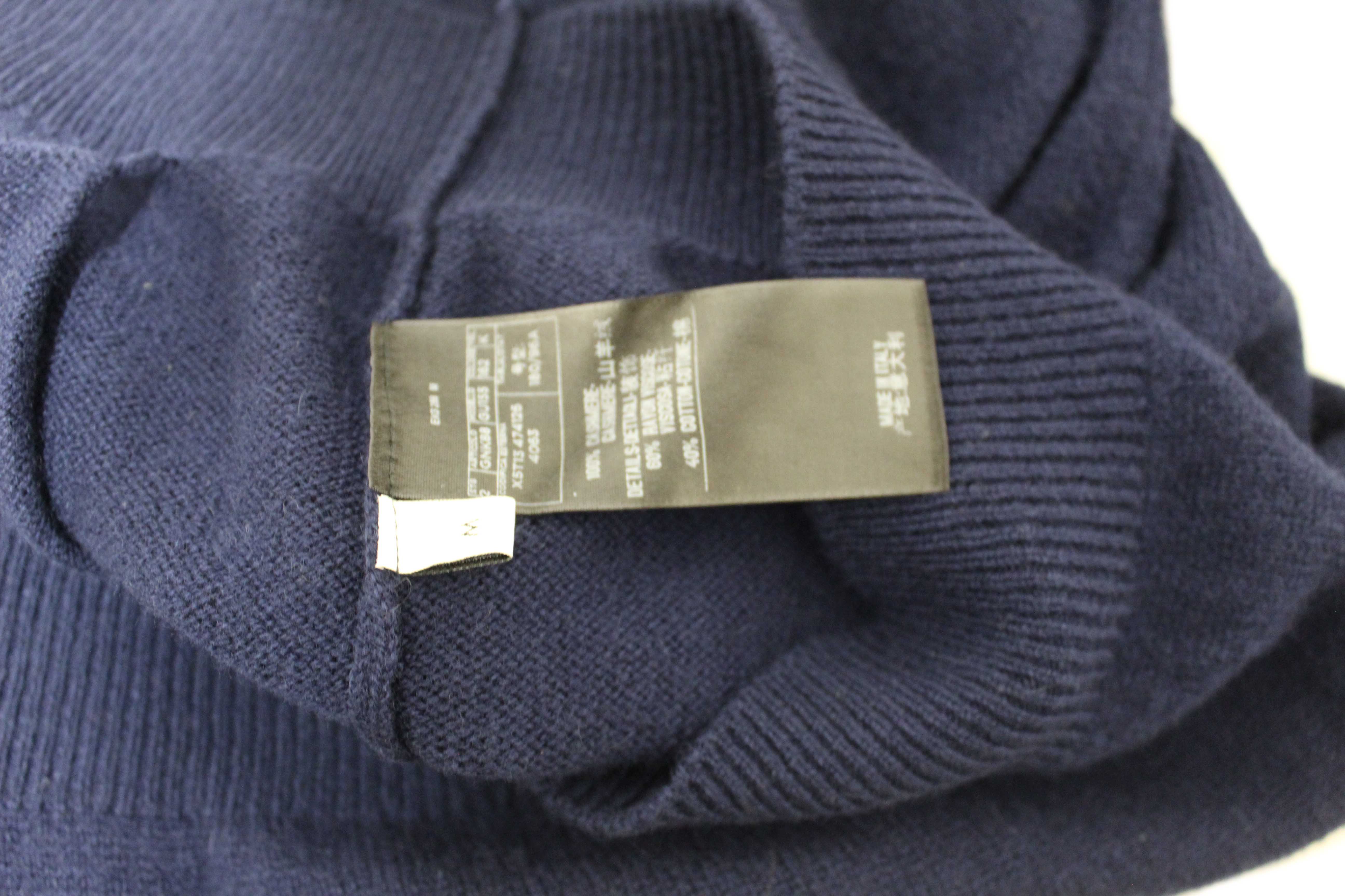 Authentic NEW Gucci Navy Cashmere Cardigan Size M