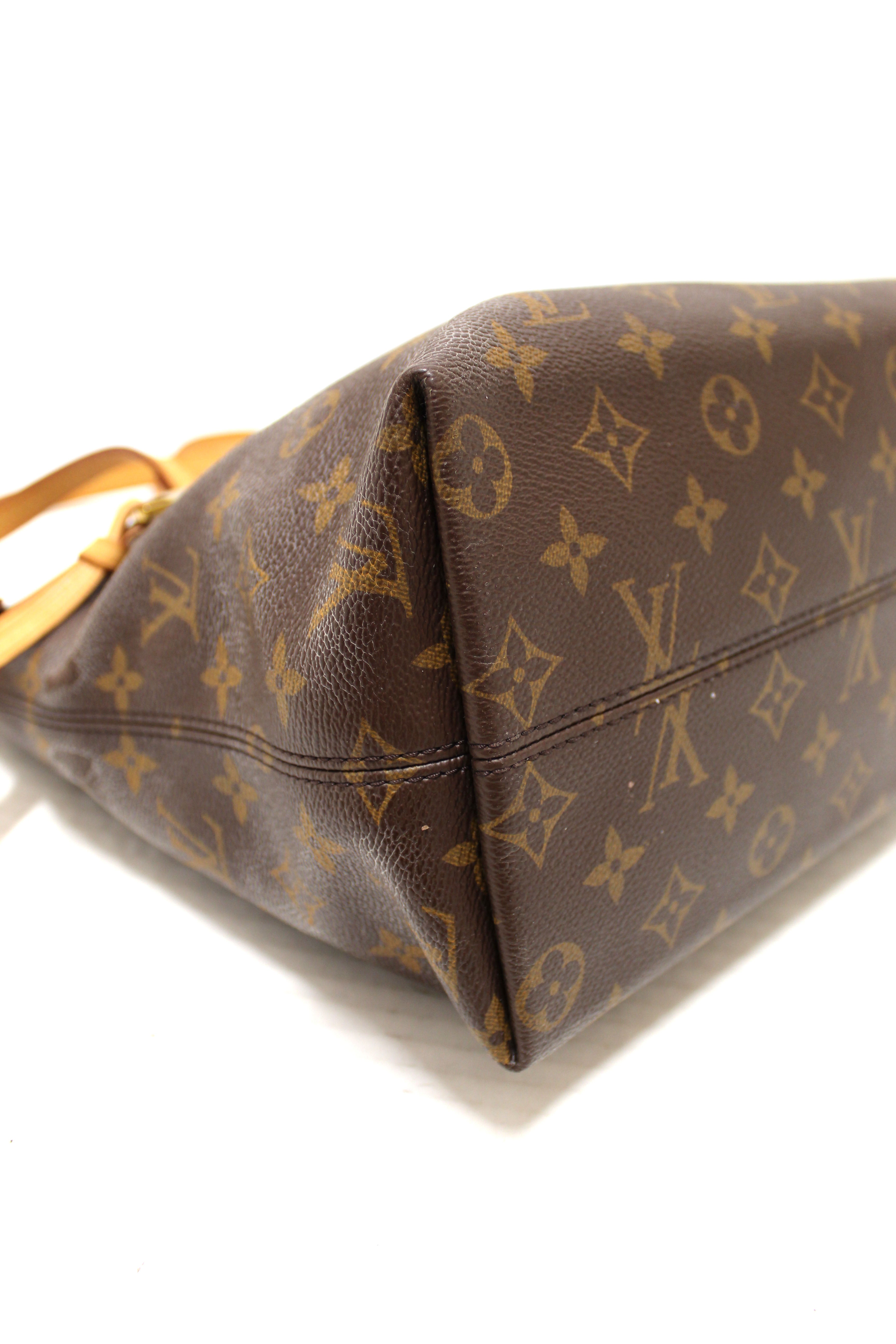 Authentic Louis Vuitton Classic Monogram Canvas Iena PM Shoulder Tote Bag