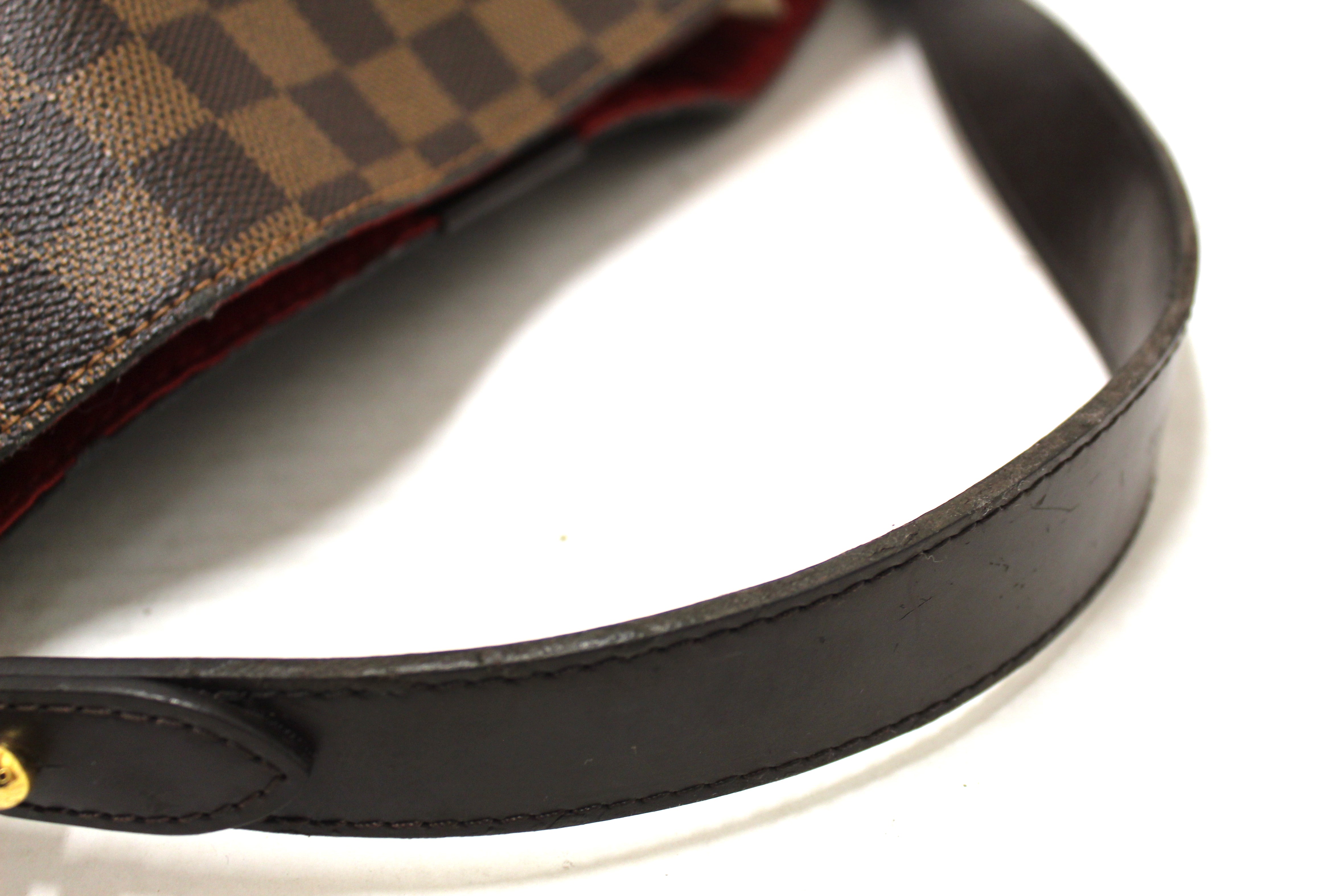 Authentic Louis Vuitton Damier Ebene Canvas Graceful PM Tote Shoulder Bag