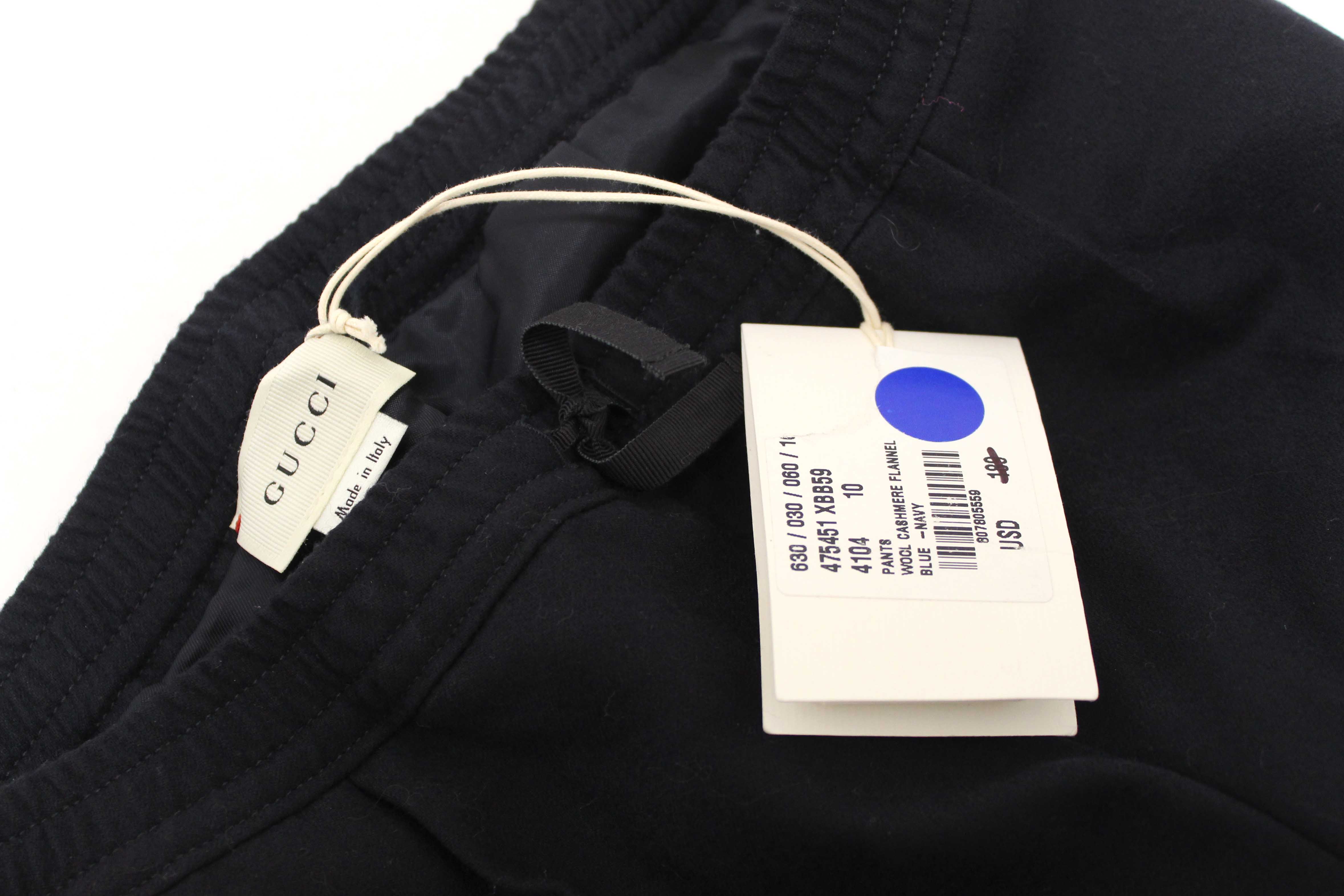 Authentic Kid's Gucci Navy Wool Pants Size 10