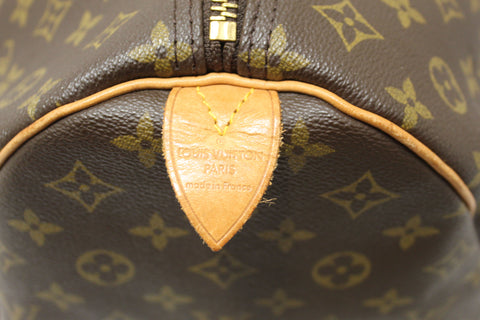 Authentic Louis Vuitton Classic Monogram Keepall 60 Travel Bag