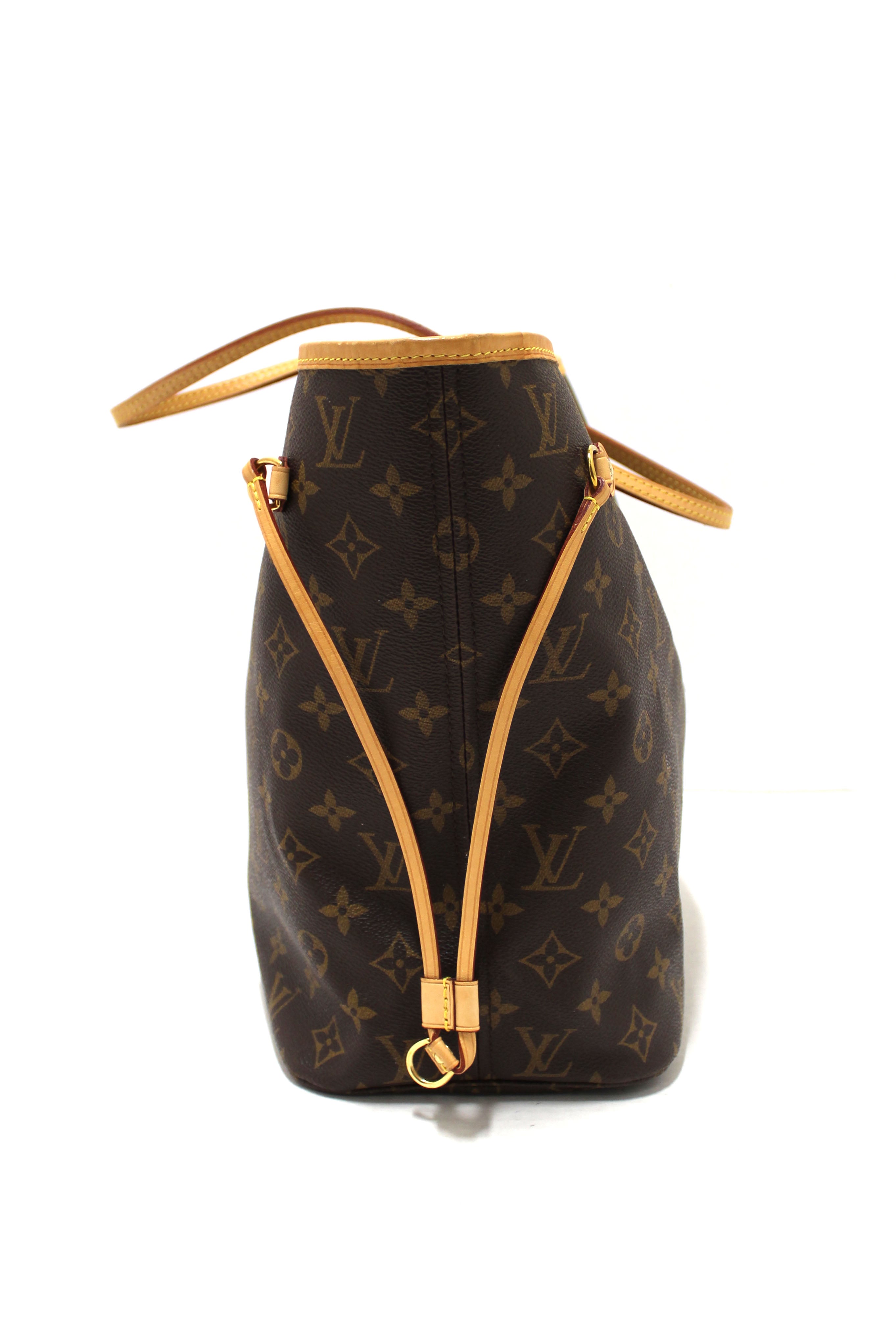 Authentic Louis Vuitton Classic Monogram Neverfull MM Tote Shoulder Bag