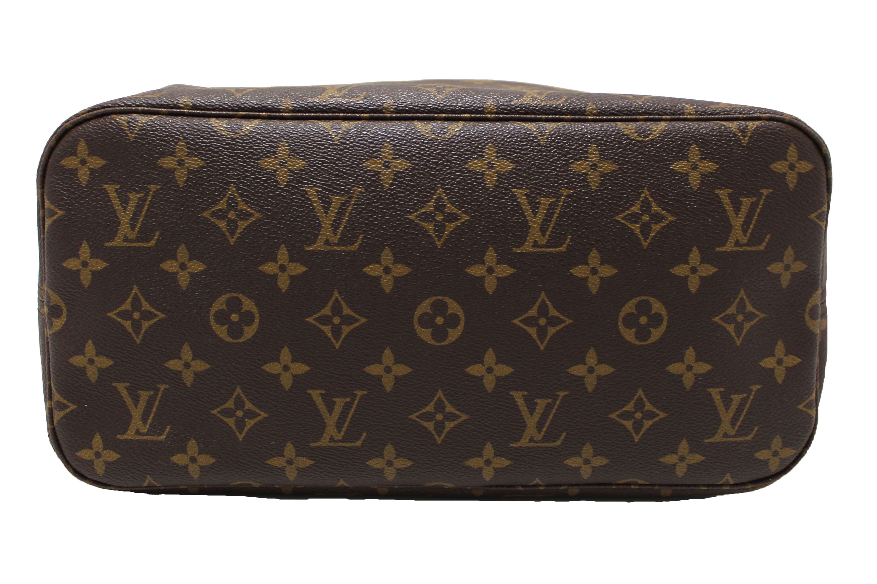 Authentic Louis Vuitton Classic Monogram Neverfull MM Tote Shoulder Bag