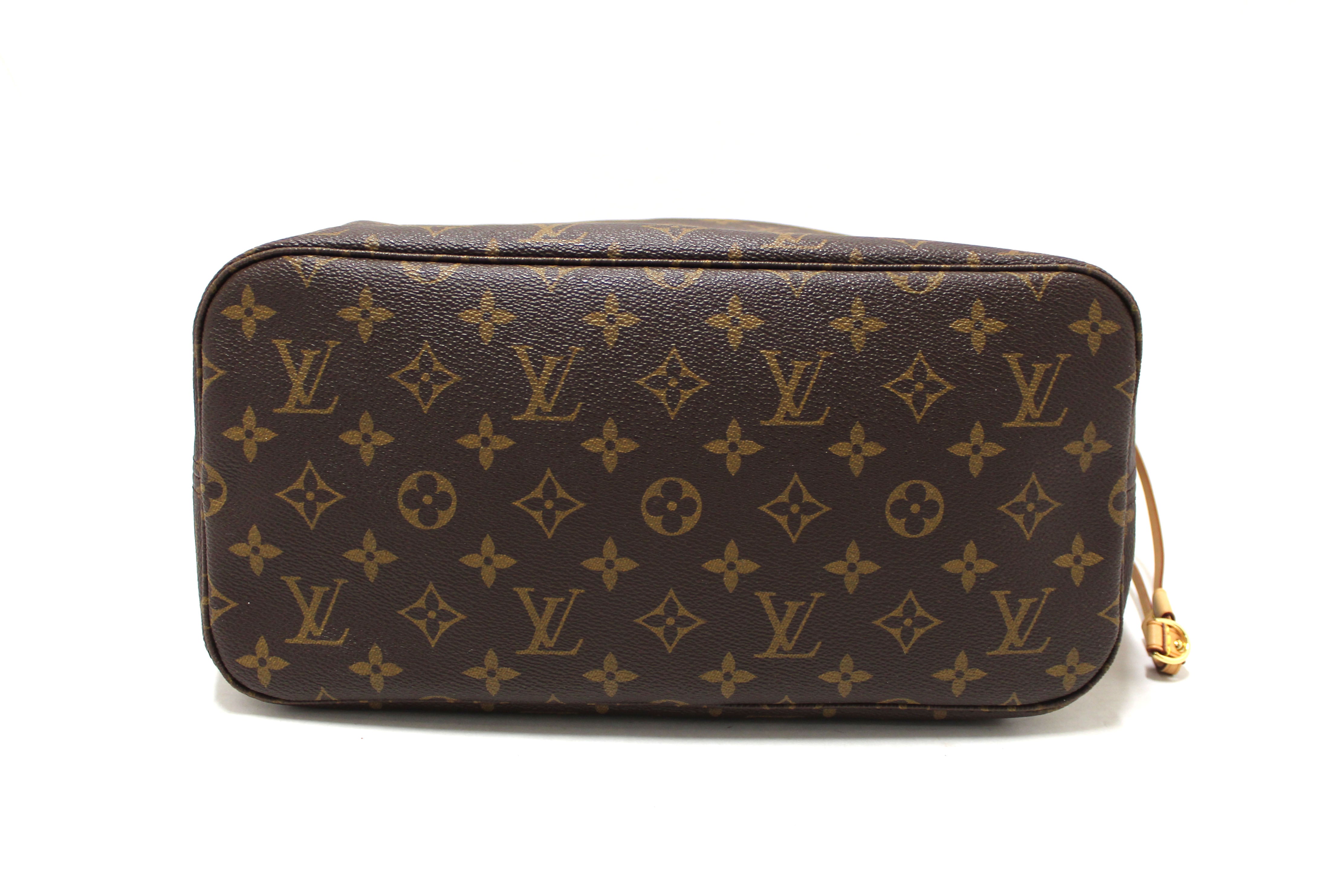 Authentic Louis Vuitton Classic Monogram Neverfull MM Tote Shoulder Bag