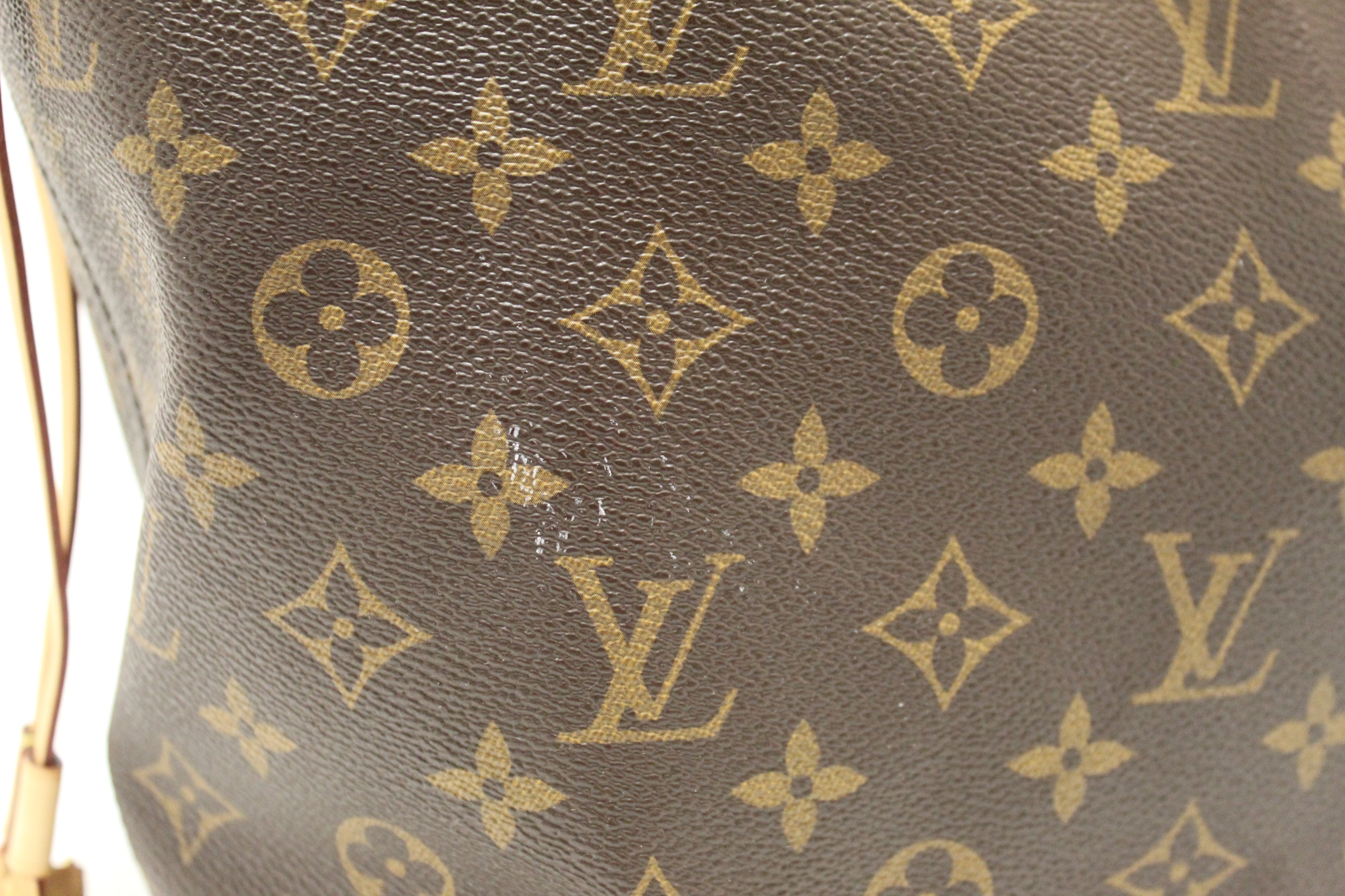 Authentic Louis Vuitton Classic Monogram Neverfull MM Tote Shoulder Bag