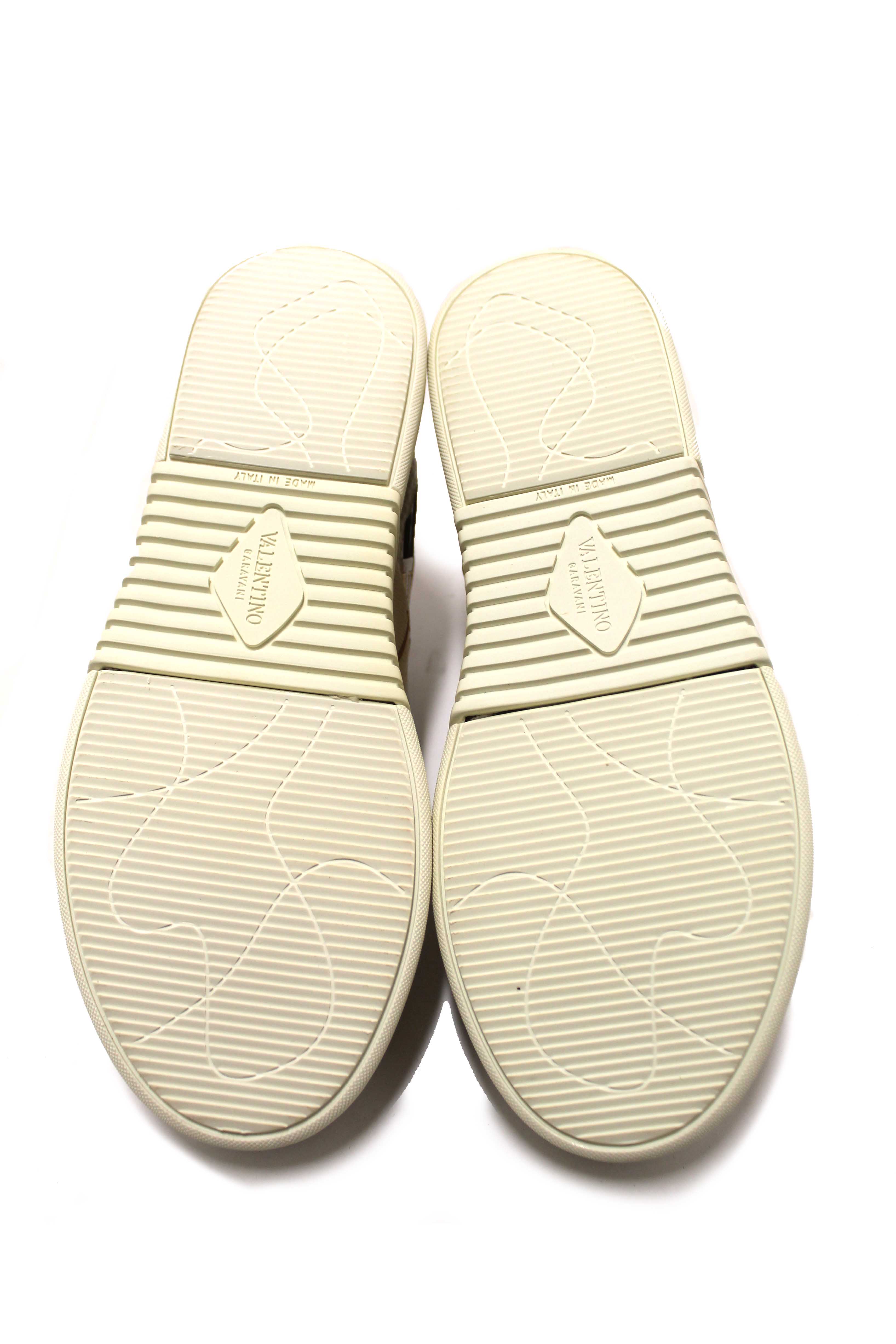 Authentic New Valentino Garavani White Leather VL7N Sneakers Shoes Size 37