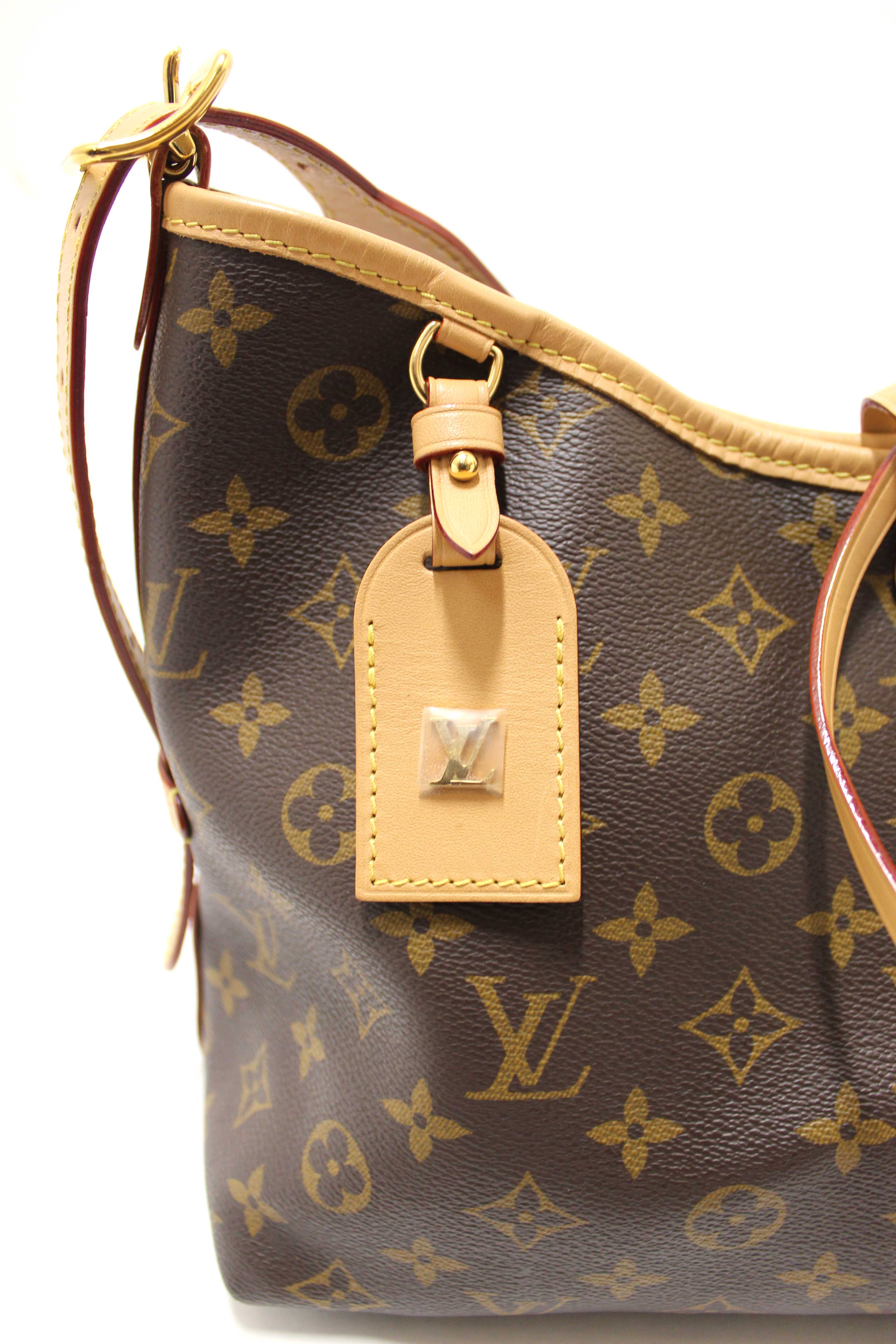 Authentic Louis Vuitton Classic Monogram CarryAll PM Hobo Shoulder Tote