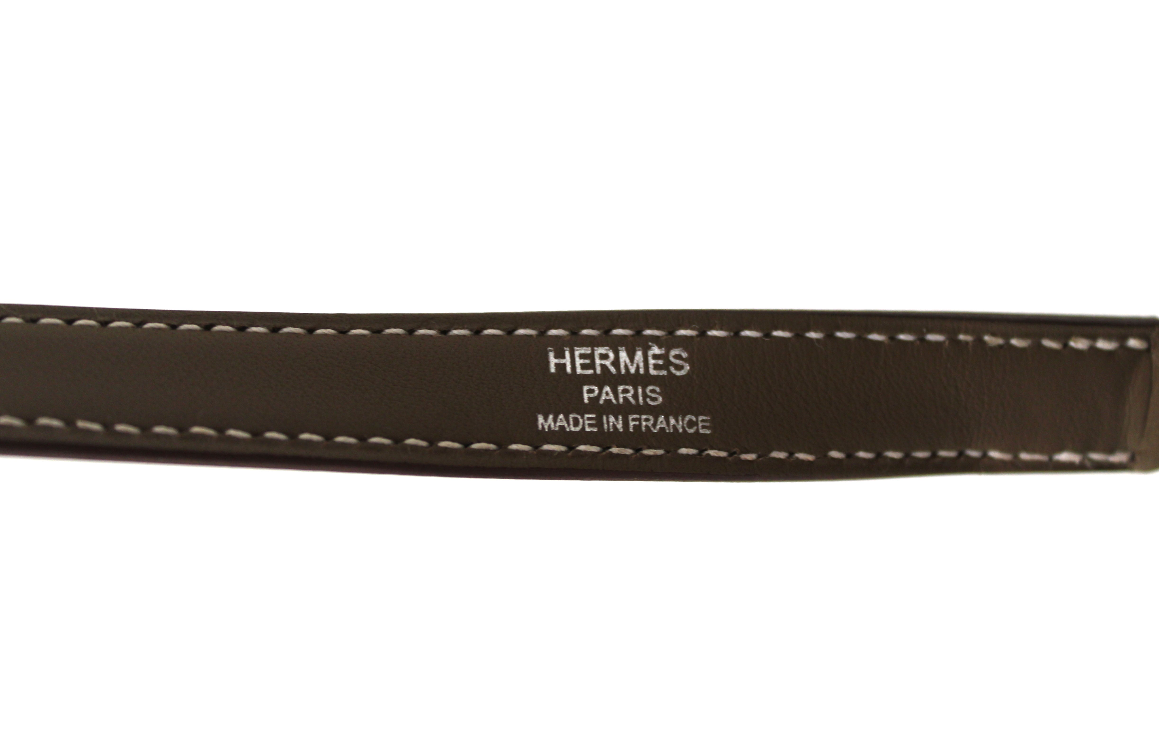 Authentic Hermes Etoupe Togo Swift 24/24 29 Bag