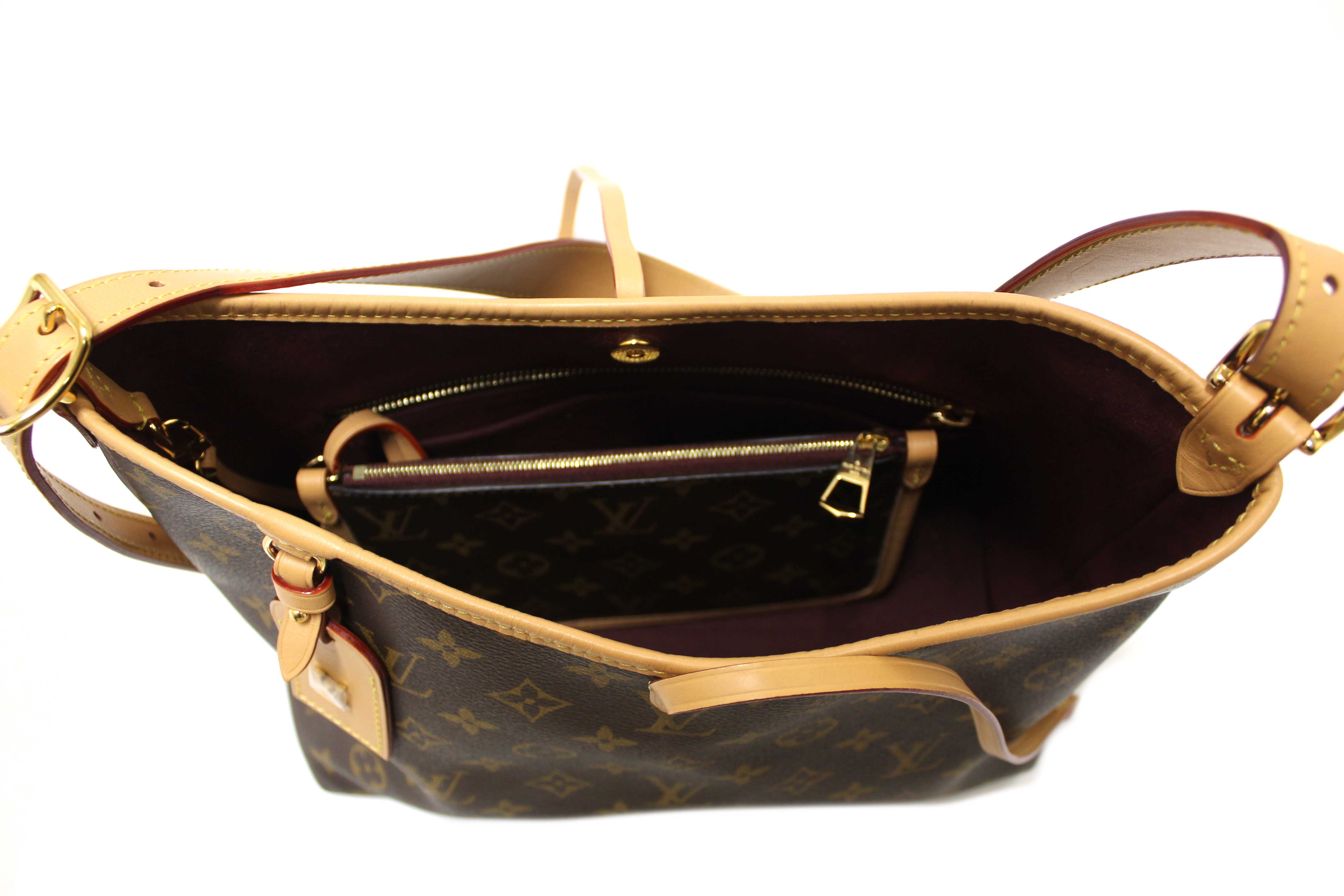 Authentic Louis Vuitton Classic Monogram CarryAll PM Hobo Shoulder Tote