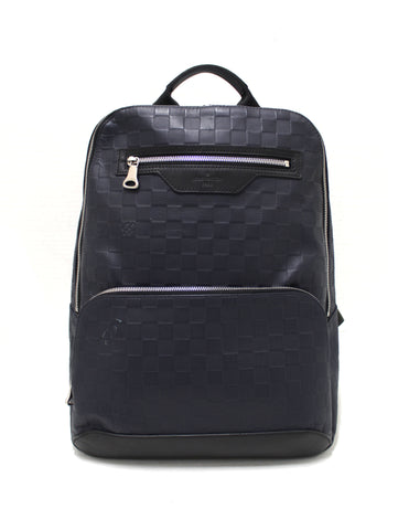 Authentic Louis Vuitton Blue Damier Infini Leather Avenue Backpack