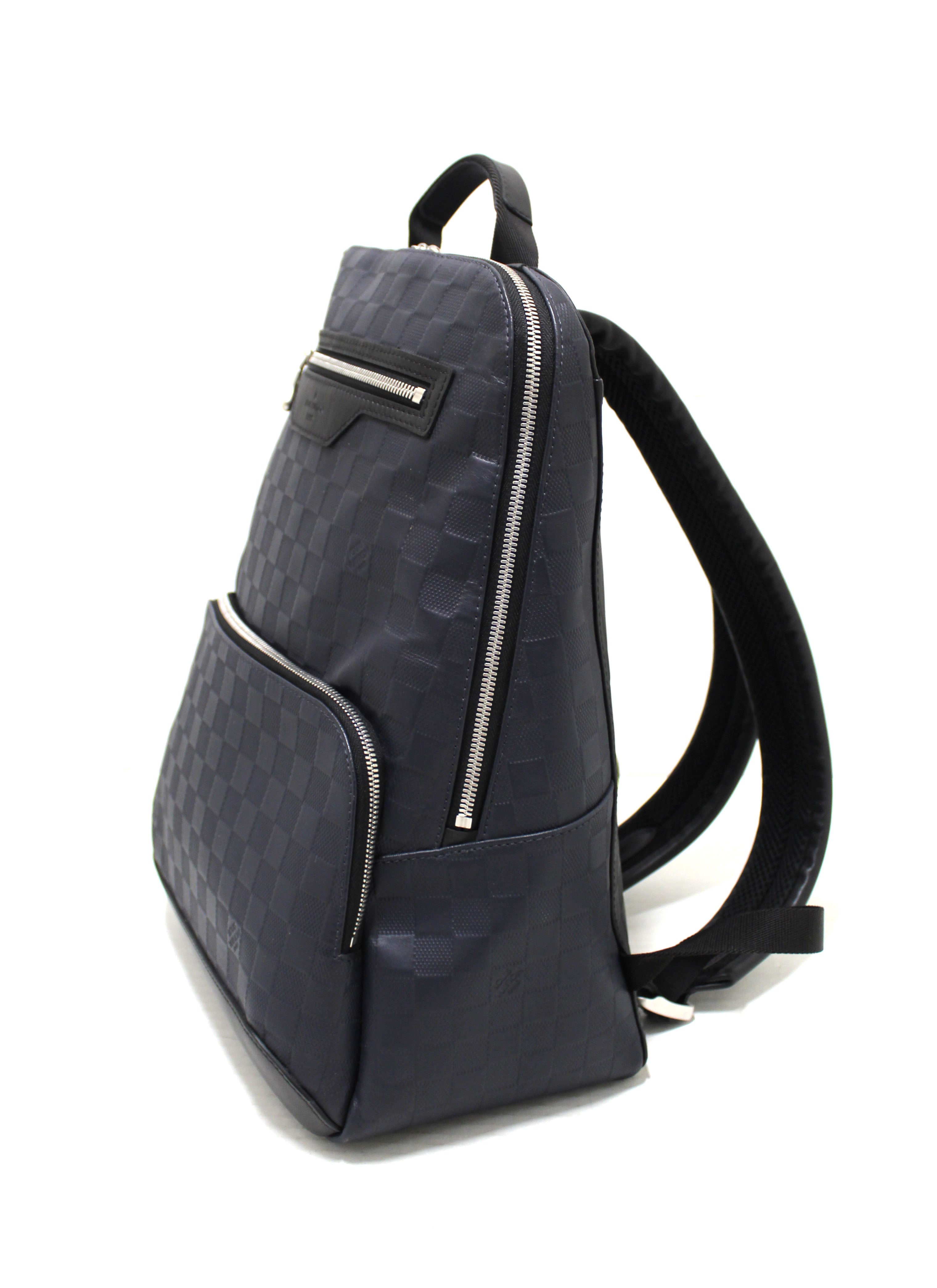 Authentic Louis Vuitton Blue Damier Infini Leather Avenue Backpack Authentic Louis Vuitton Blue Damier Infini Leather Avenue Backpack