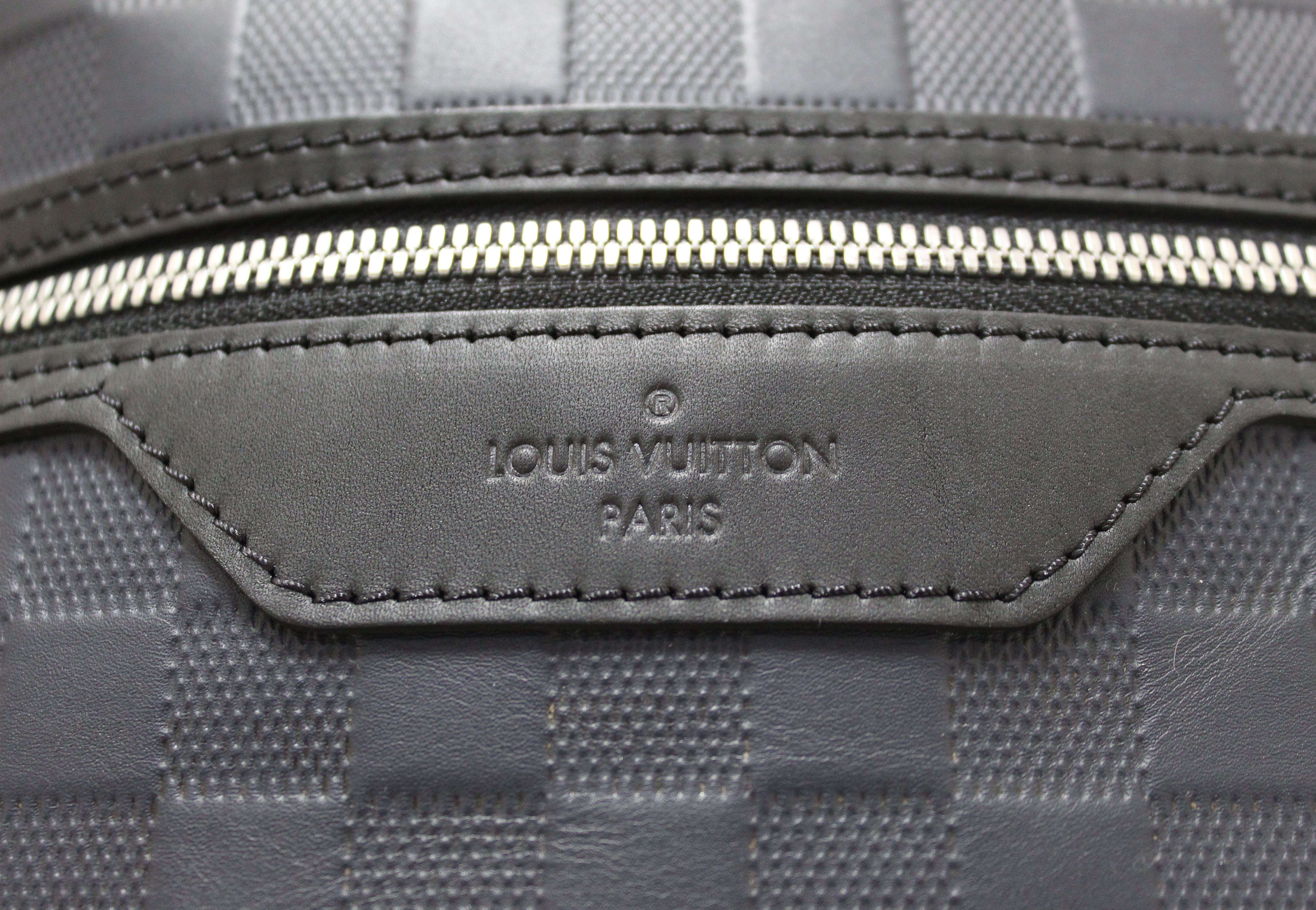 Authentic Louis Vuitton Avenue Infini Leather Damier Navy Blue