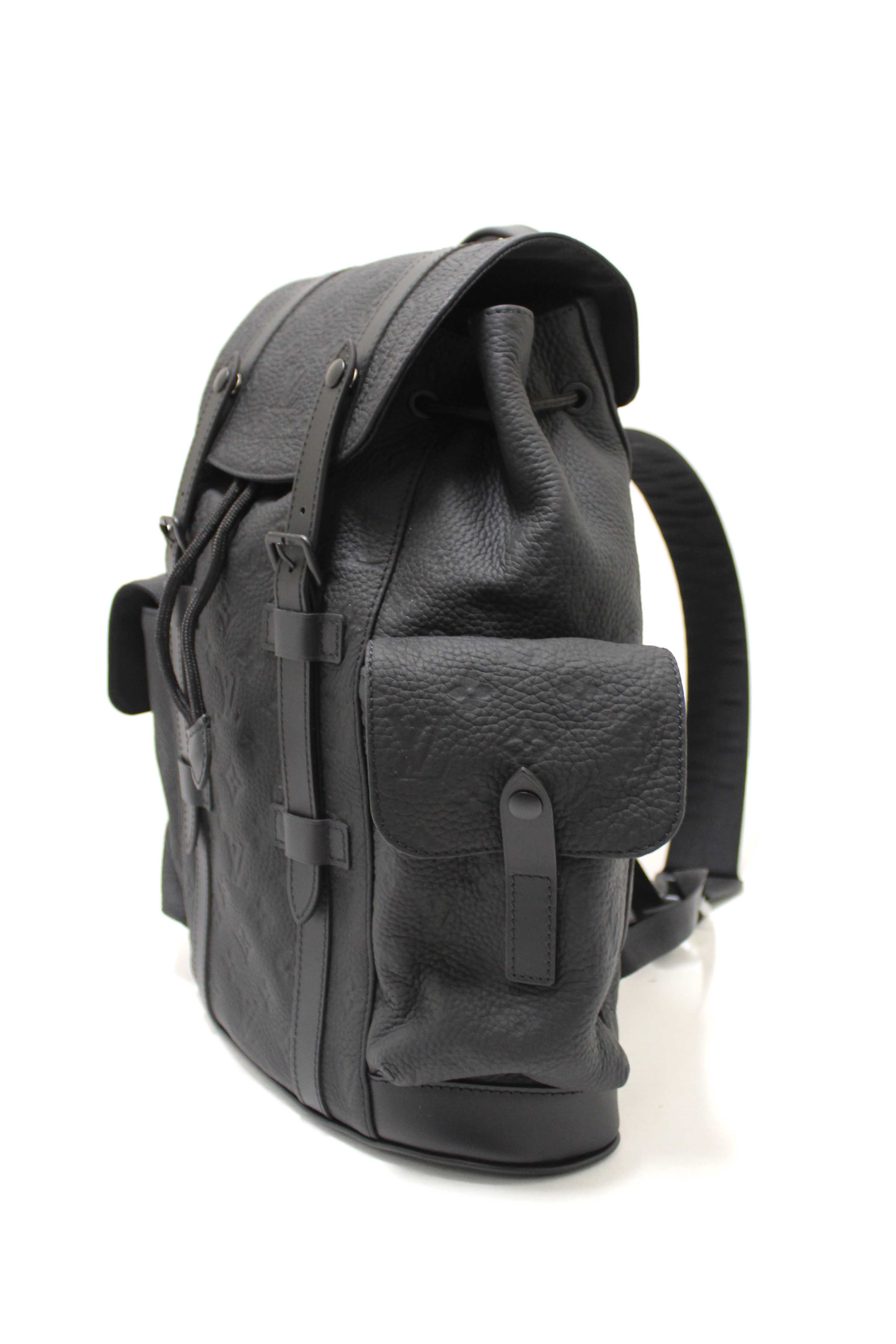 Authentic Louis Vuitton Monogram Taurillon Christopher PM Backpack