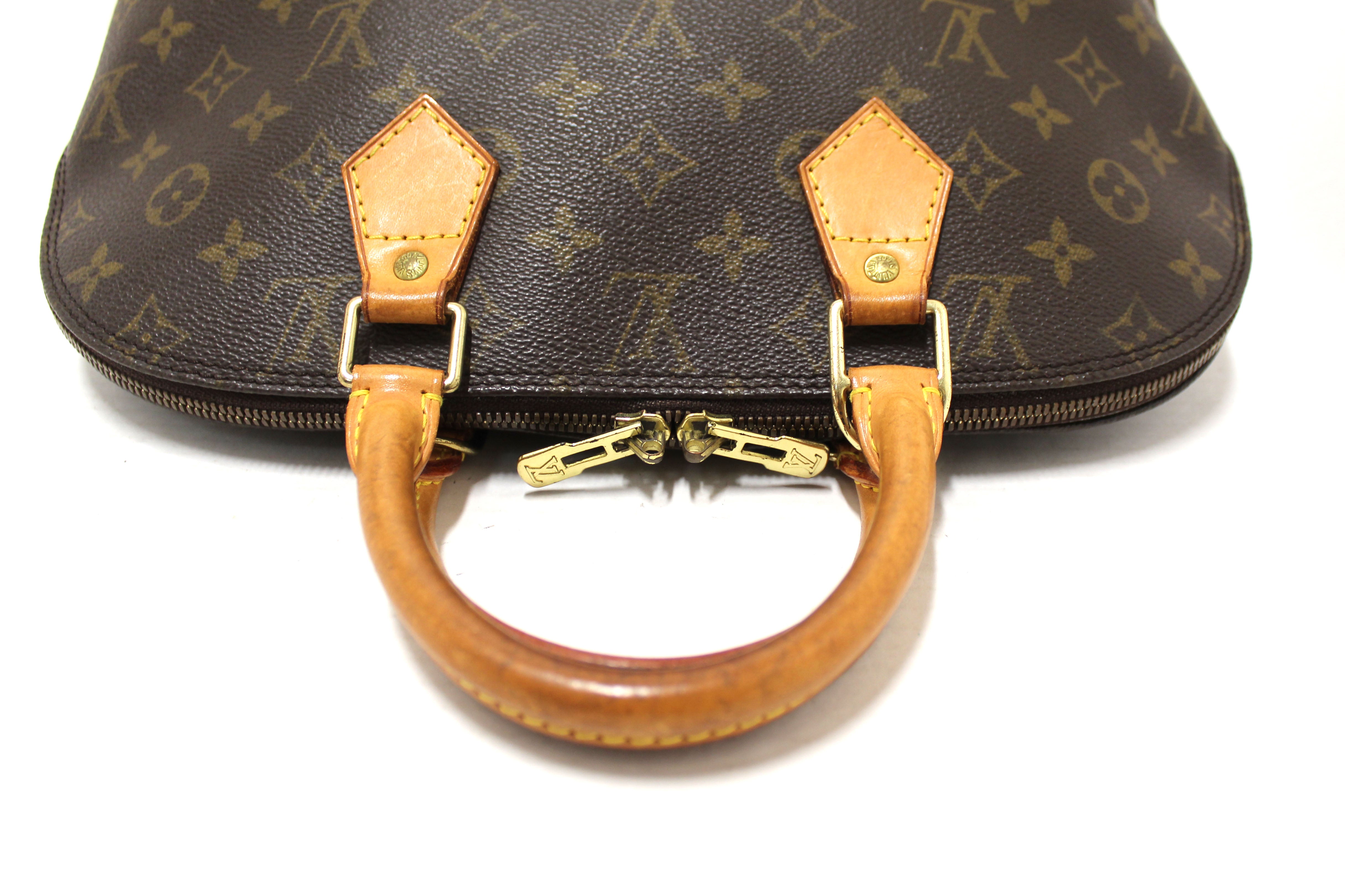 Authentic Louis Vuitton Classic Monogram Canvas Alma PM Handbag