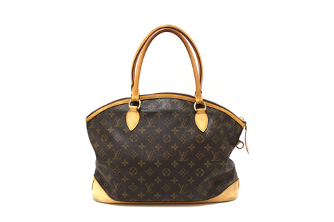 Authentic Louis Vuitton Classic Monogram Canvas Lockit Horizontal Handbag