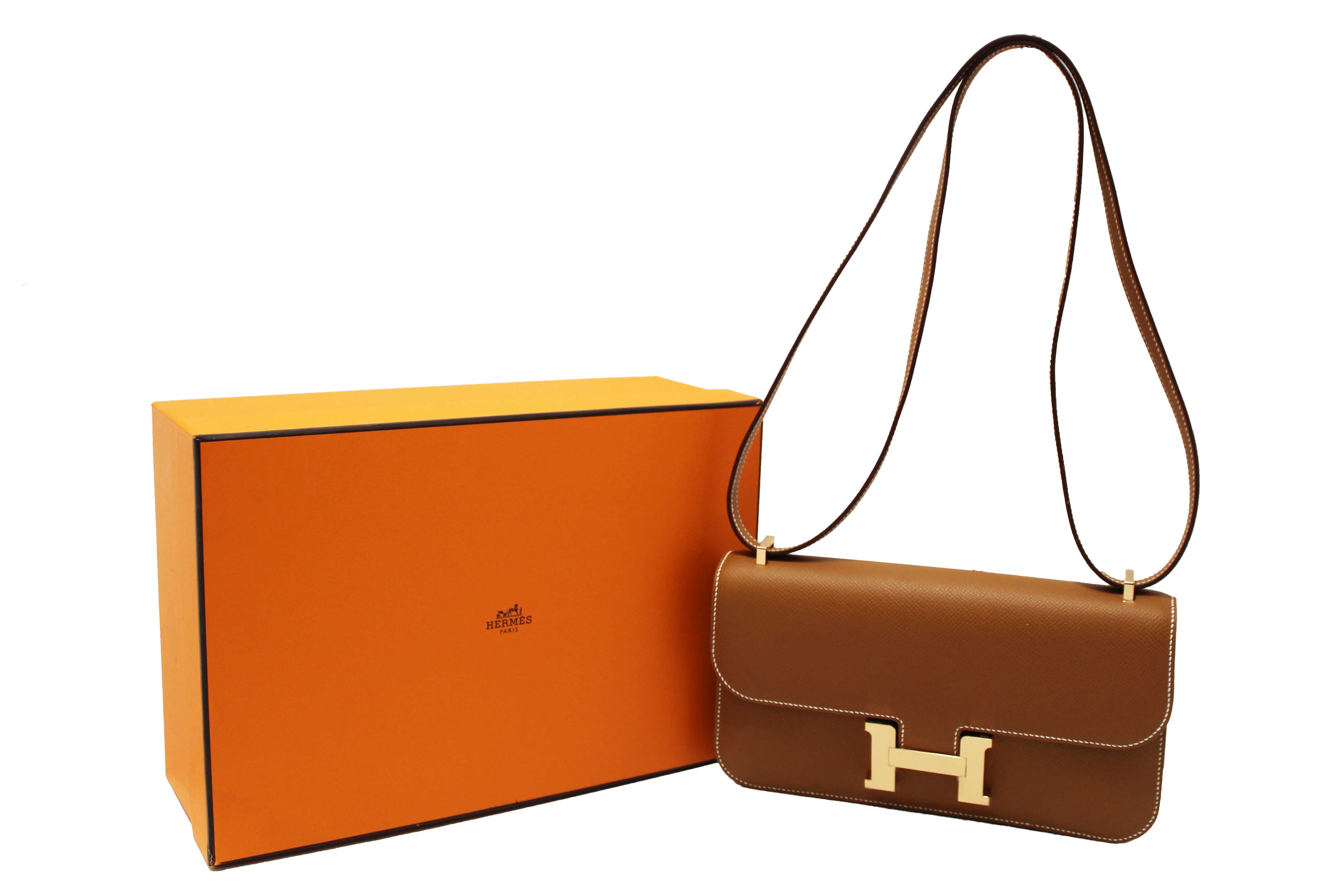 Authentic NEW Hermes Gold Epsom Constance Elan Bag Brand