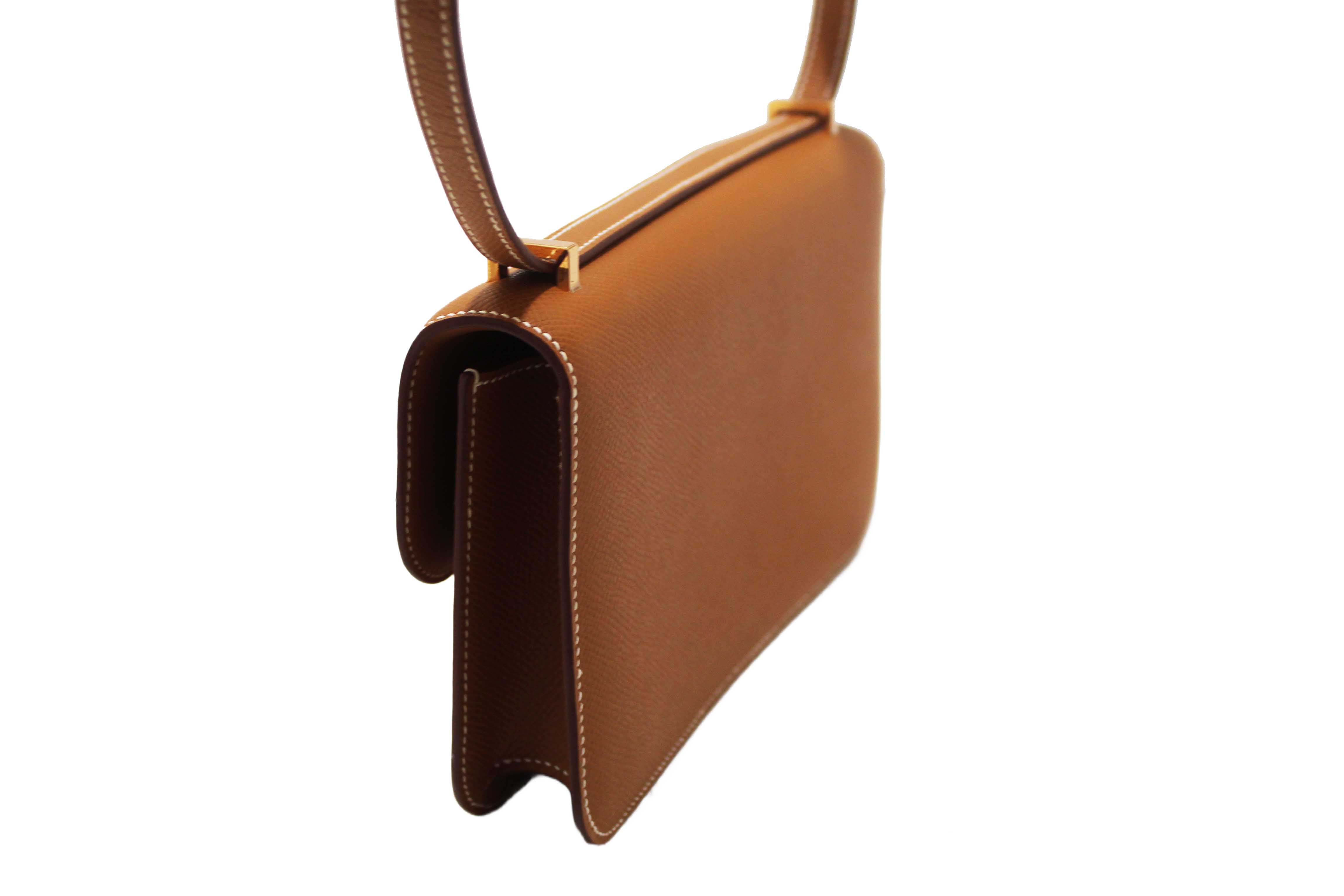 Authentic NEW Hermes Gold Epsom Constance Elan Bag Brand