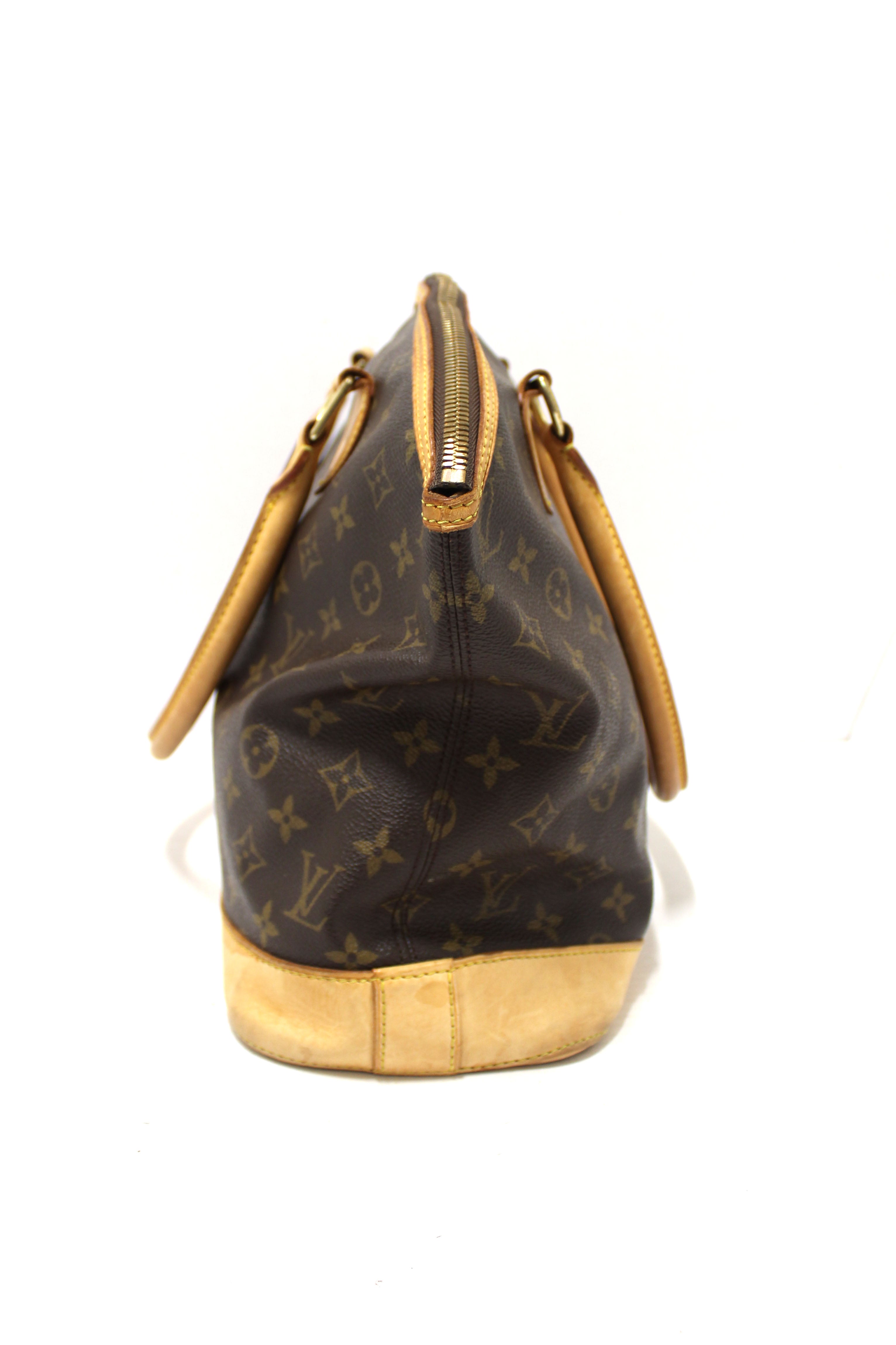 Authentic Louis Vuitton Classic Monogram Canvas Lockit Horizontal Handbag