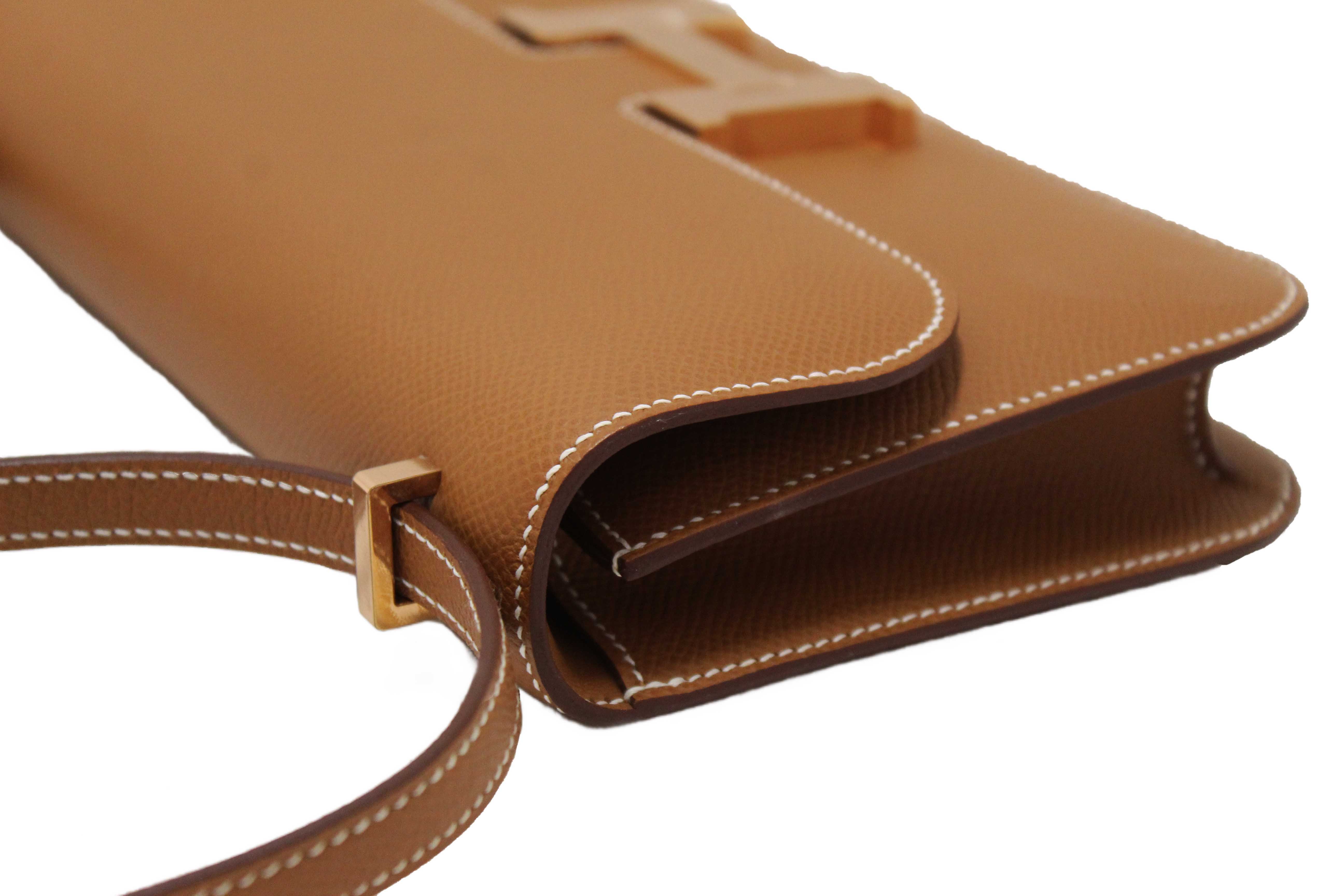 Authentic NEW Hermes Gold Epsom Constance Elan Bag Brand