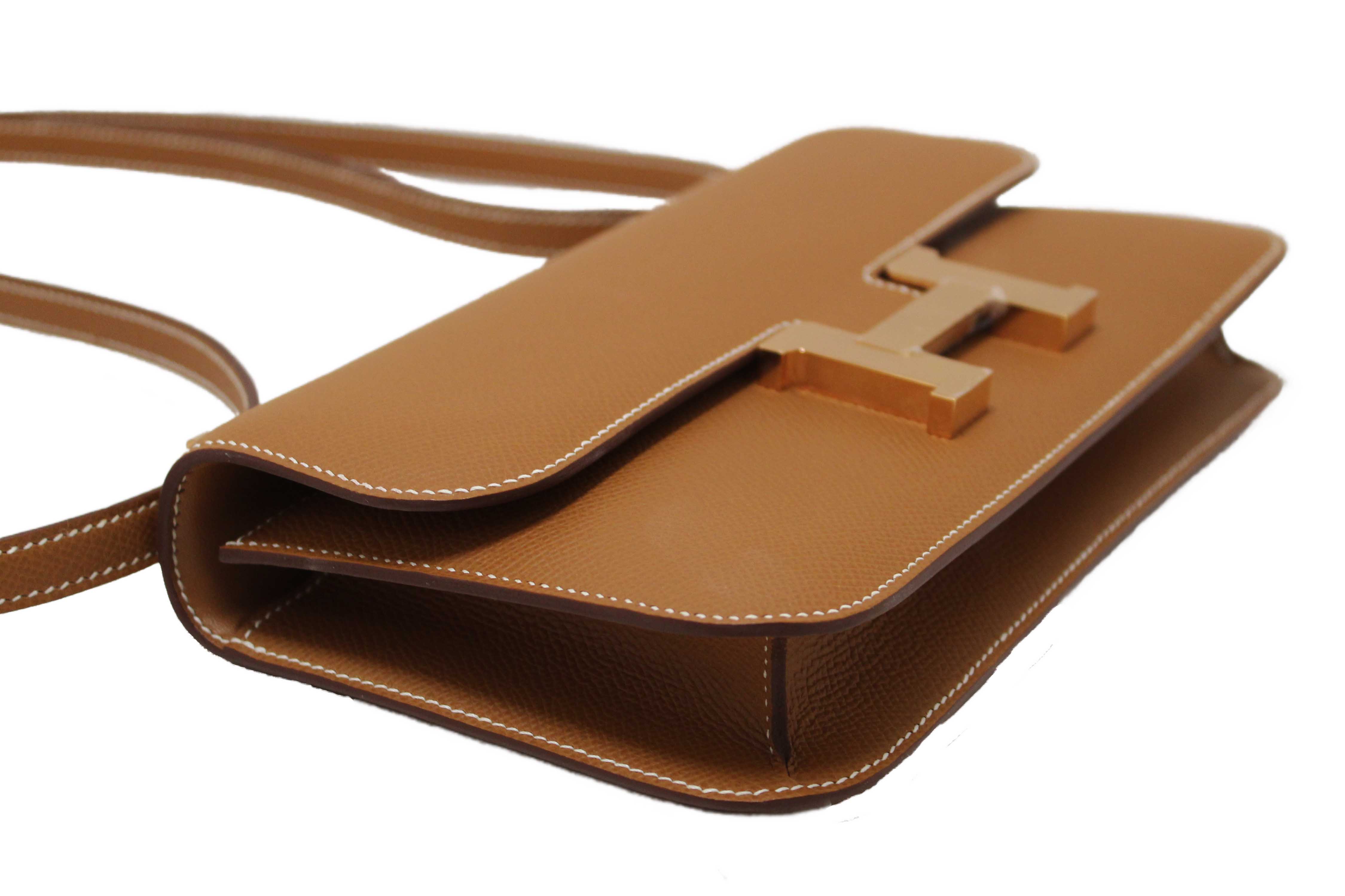 Authentic NEW Hermes Gold Epsom Constance Elan Bag Brand