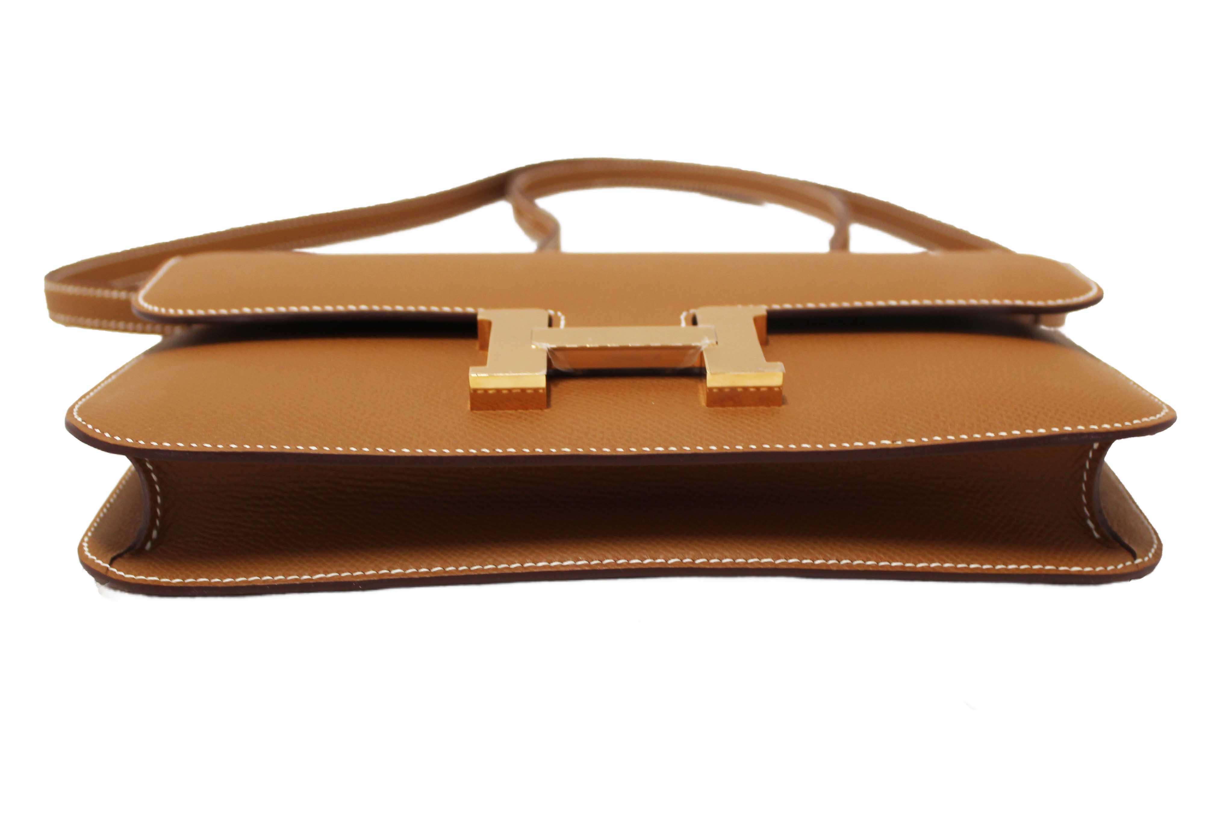 Authentic NEW Hermes Gold Epsom Constance Elan Bag Brand