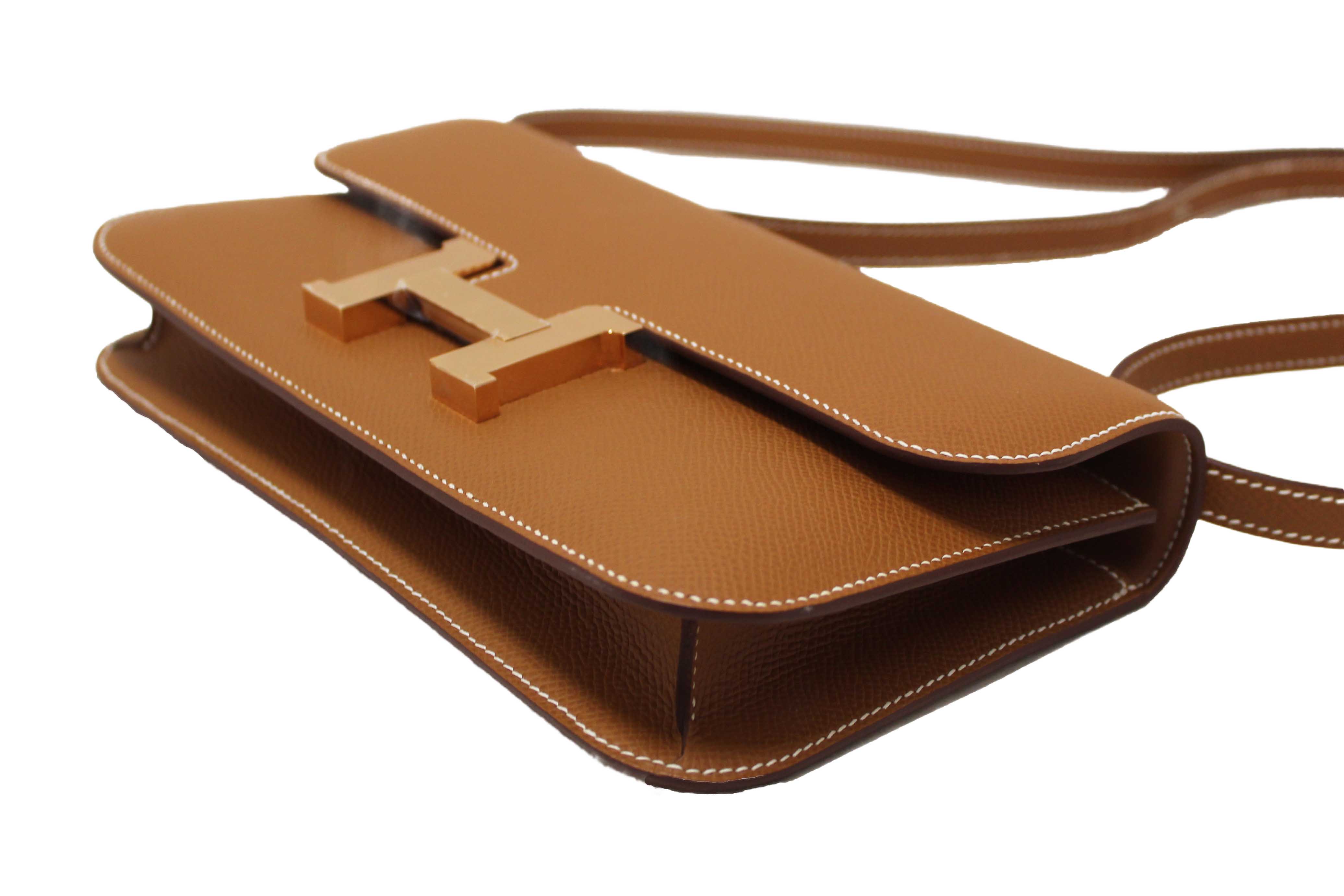 Authentic NEW Hermes Gold Epsom Constance Elan Bag Brand