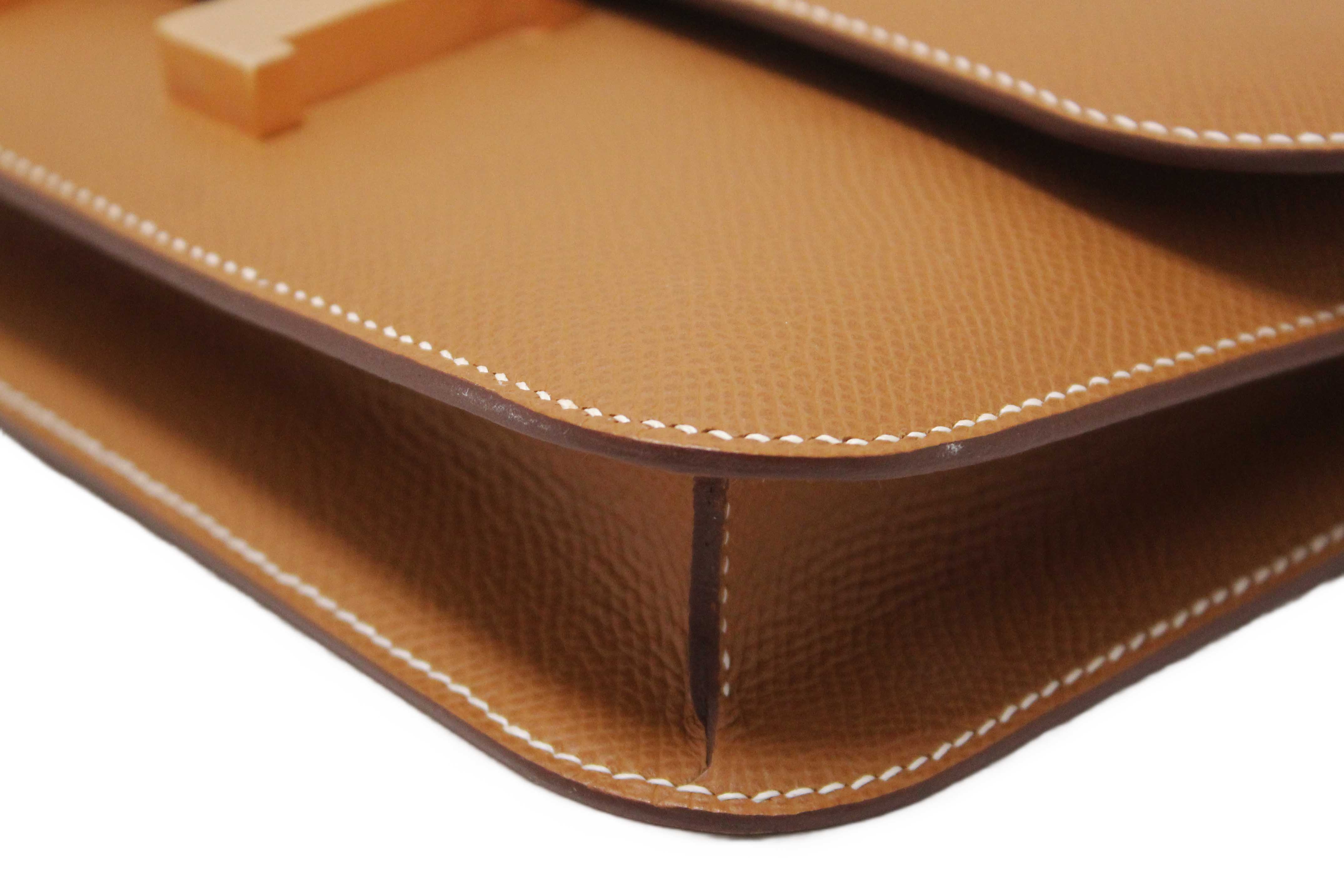 Authentic NEW Hermes Gold Epsom Constance Elan Bag Brand