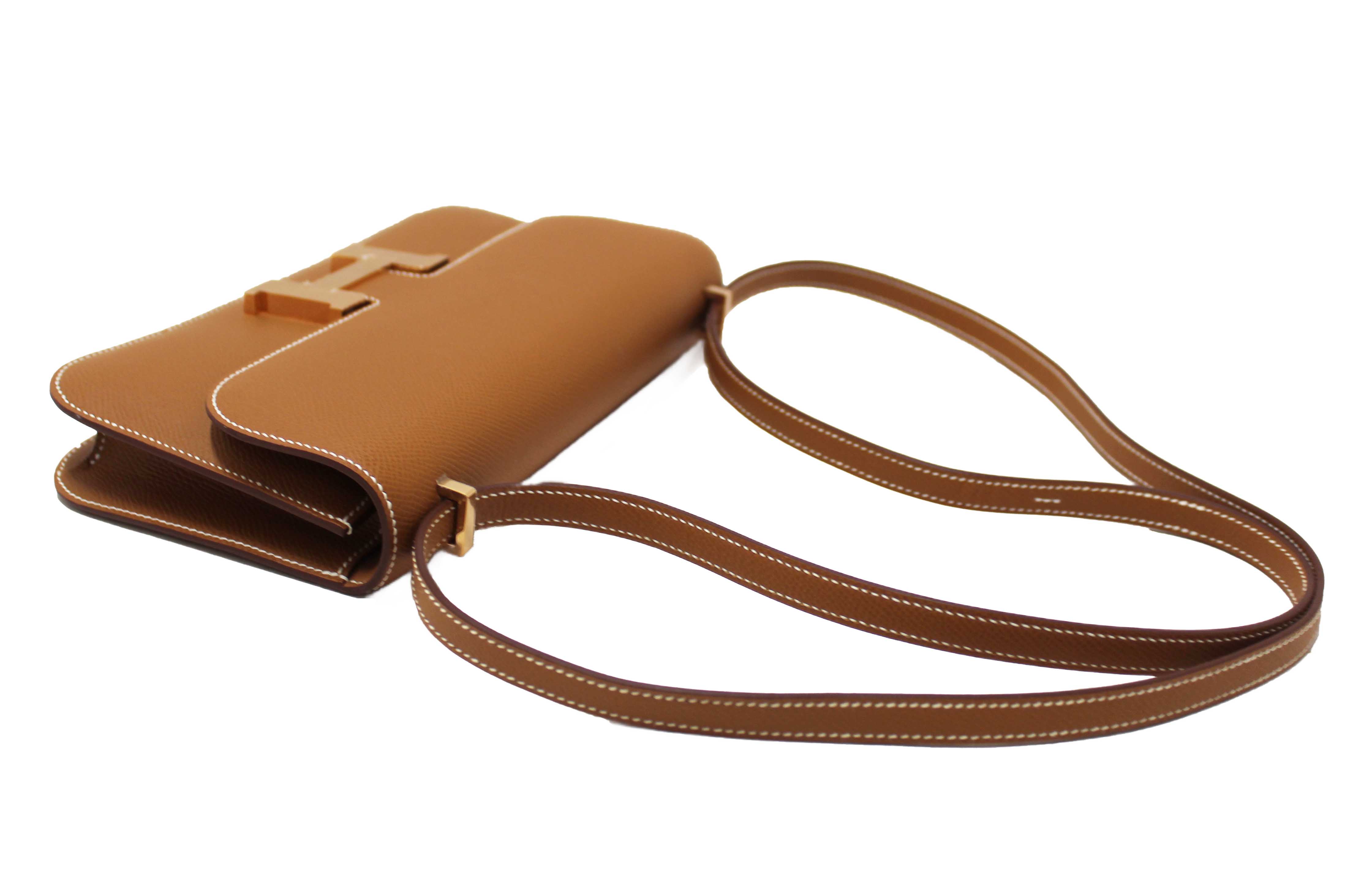 Authentic NEW Hermes Gold Epsom Constance Elan Bag Brand