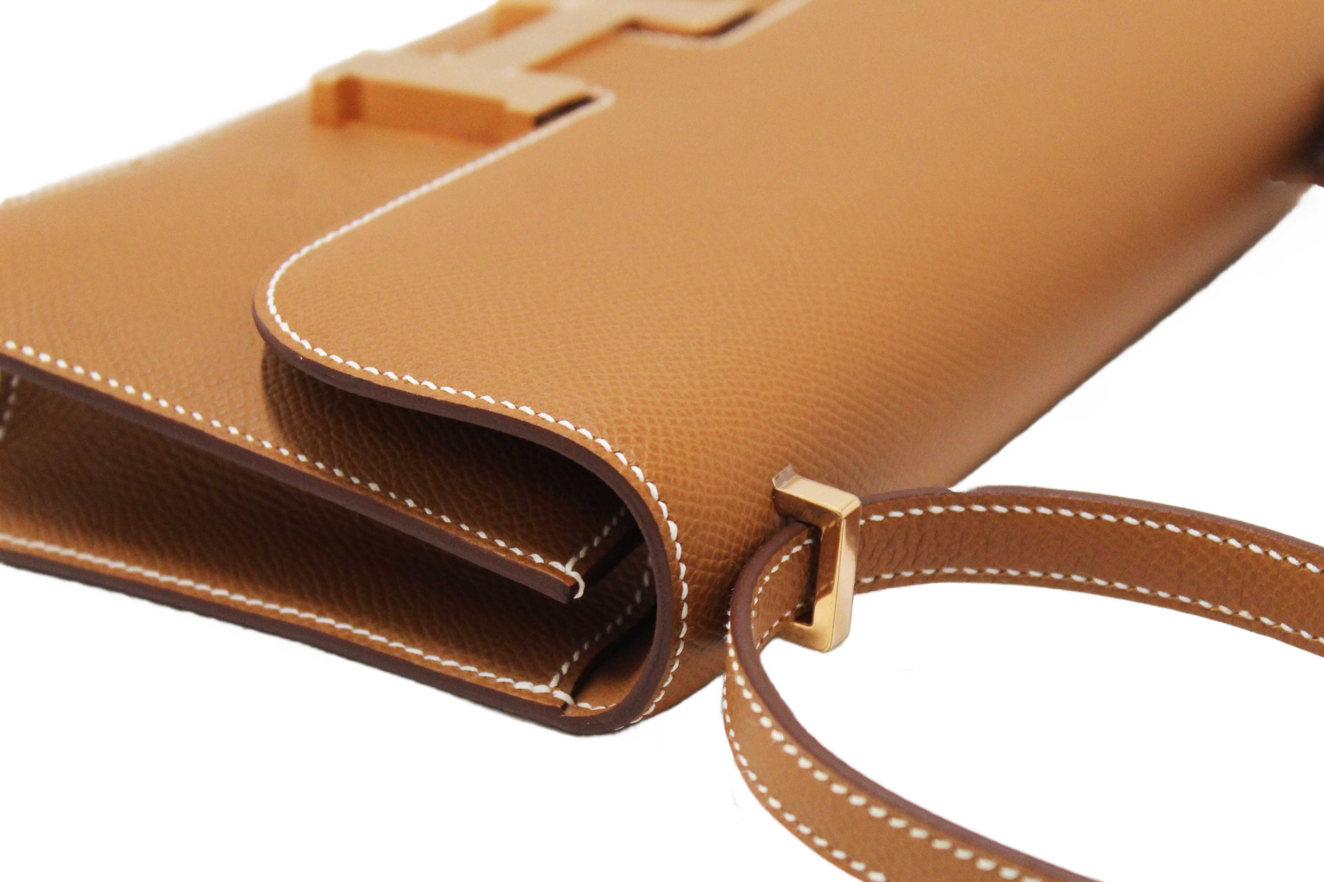 Authentic NEW Hermes Gold Epsom Constance Elan Bag Brand