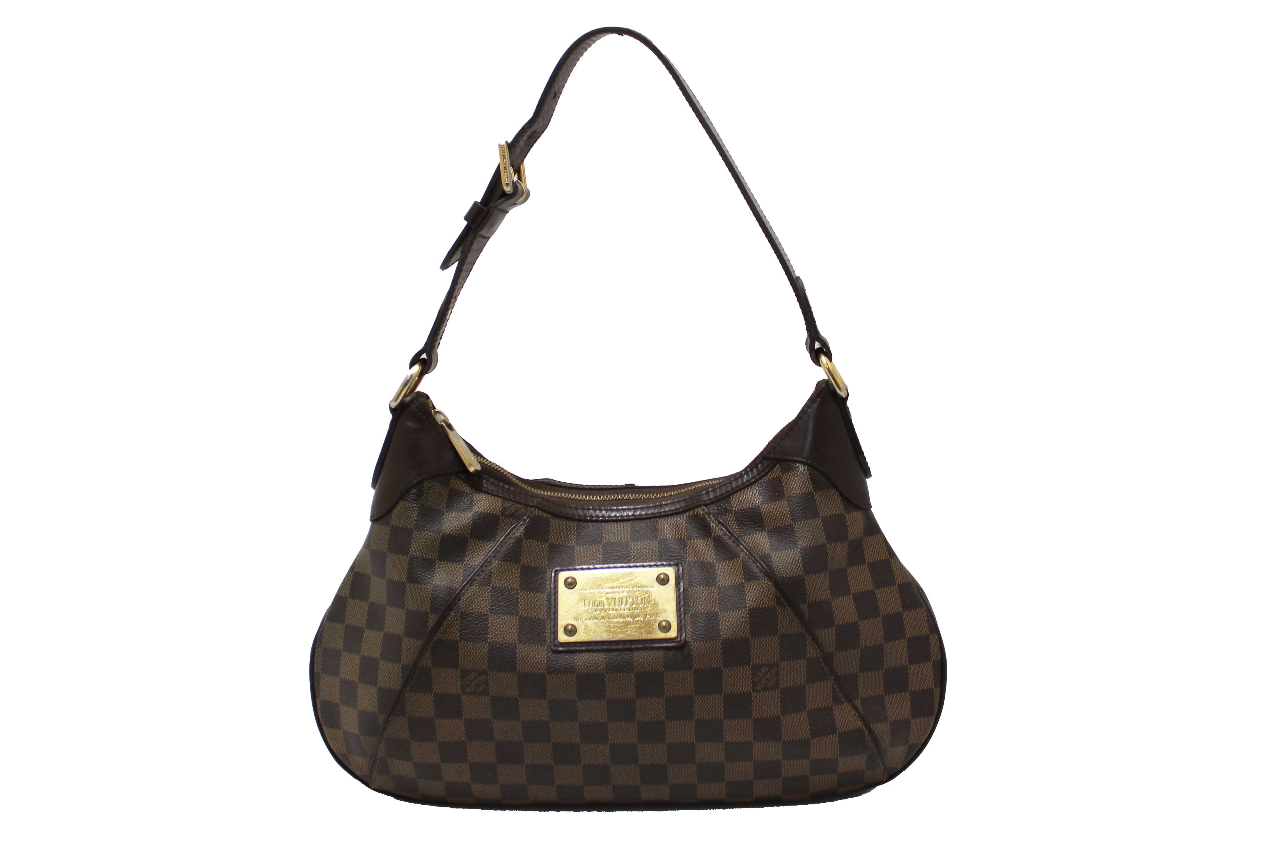 Authentic Louis Vuitton Damier Ebene Thames GM Shoulder Bag
